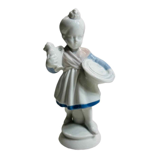 Gerold Porzellan Figurine Girl Dress Childhood Bavaria Made in Western Germany