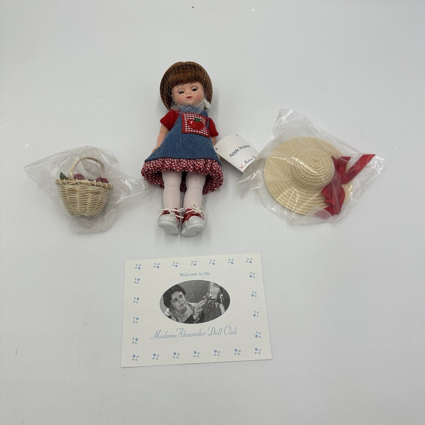 Madame Alexander doll 8"  Apple Picking Vintage Retired Toys Collectible