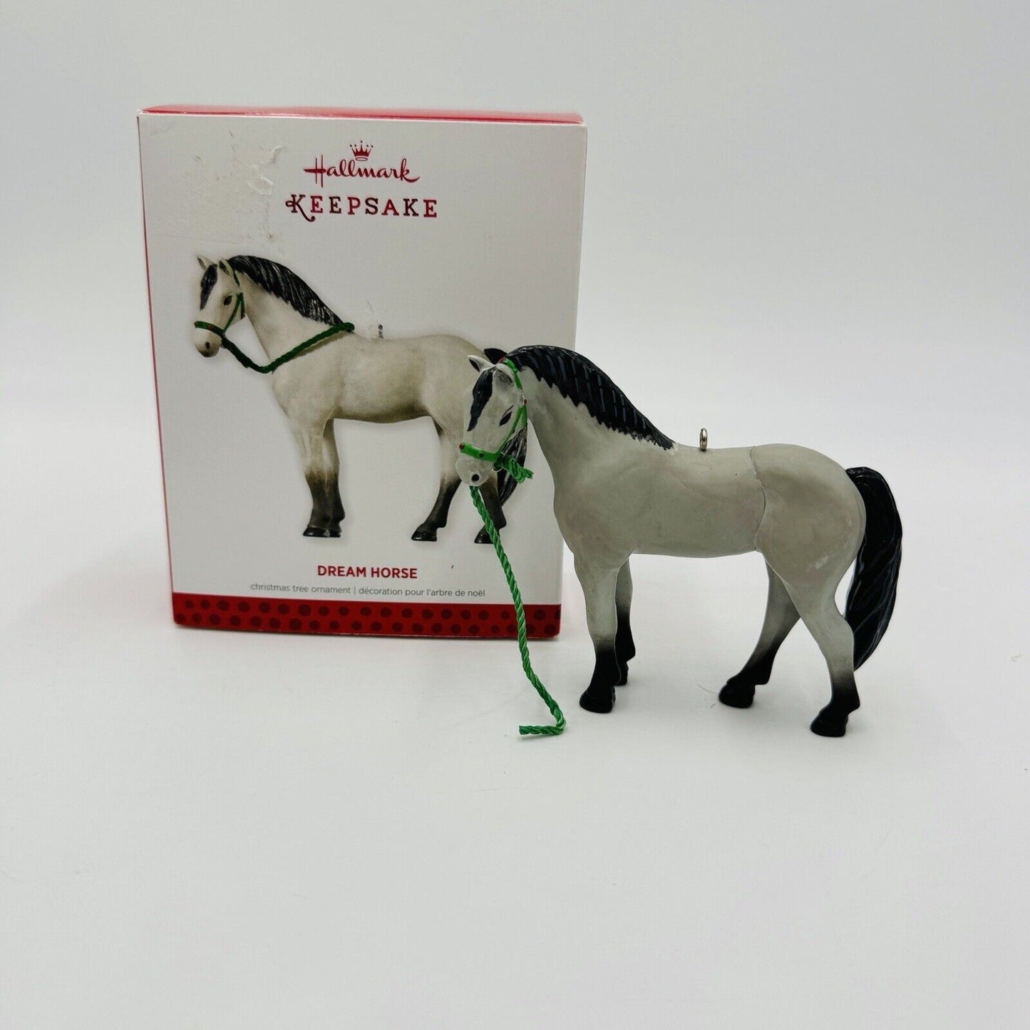 Hallmark Keepsake Ornament 2013 Dream Horse Gray Black White Pony Boxed