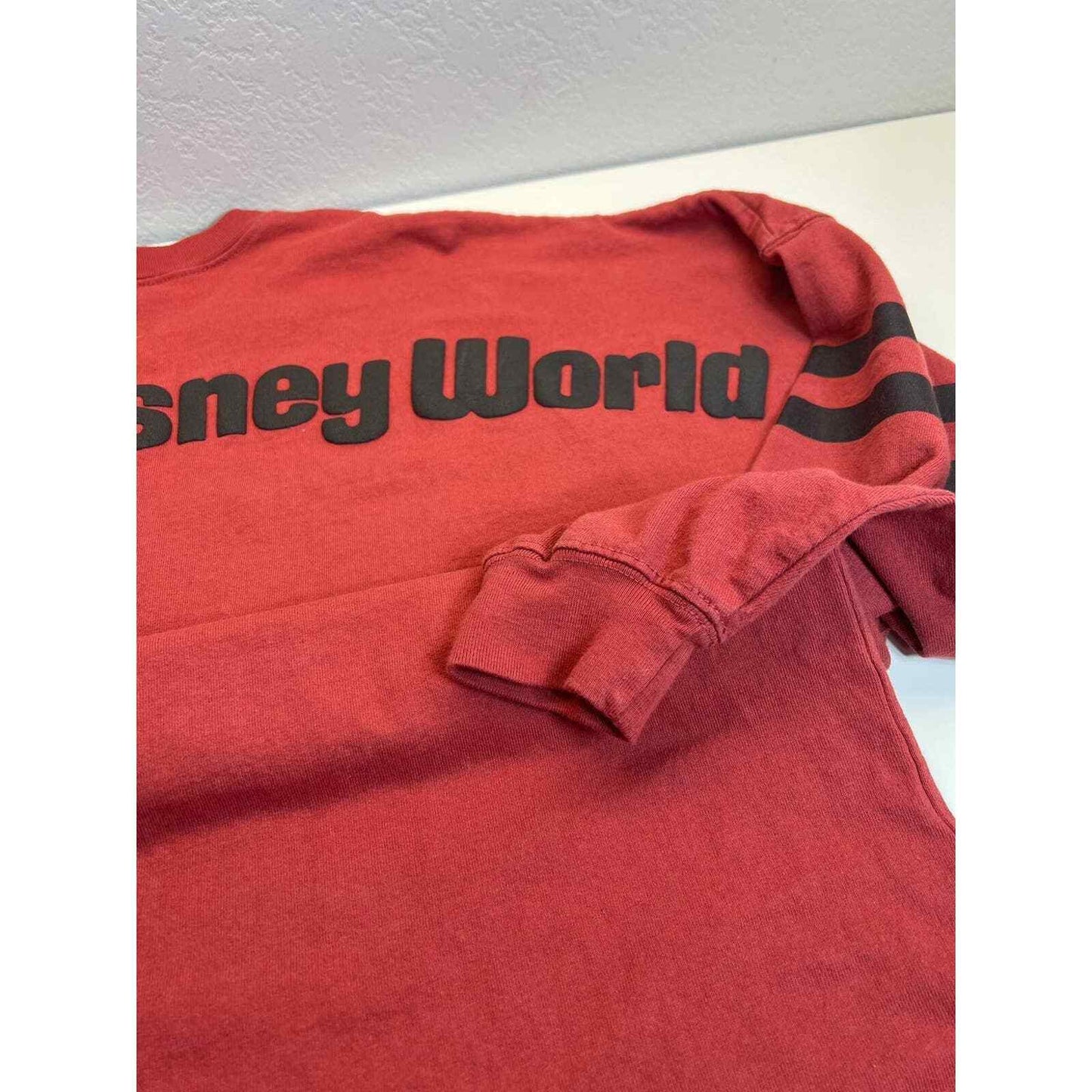 Walt Disney World Men's Jersey Medium Brick Red Vintage Sweater Clothing Adults