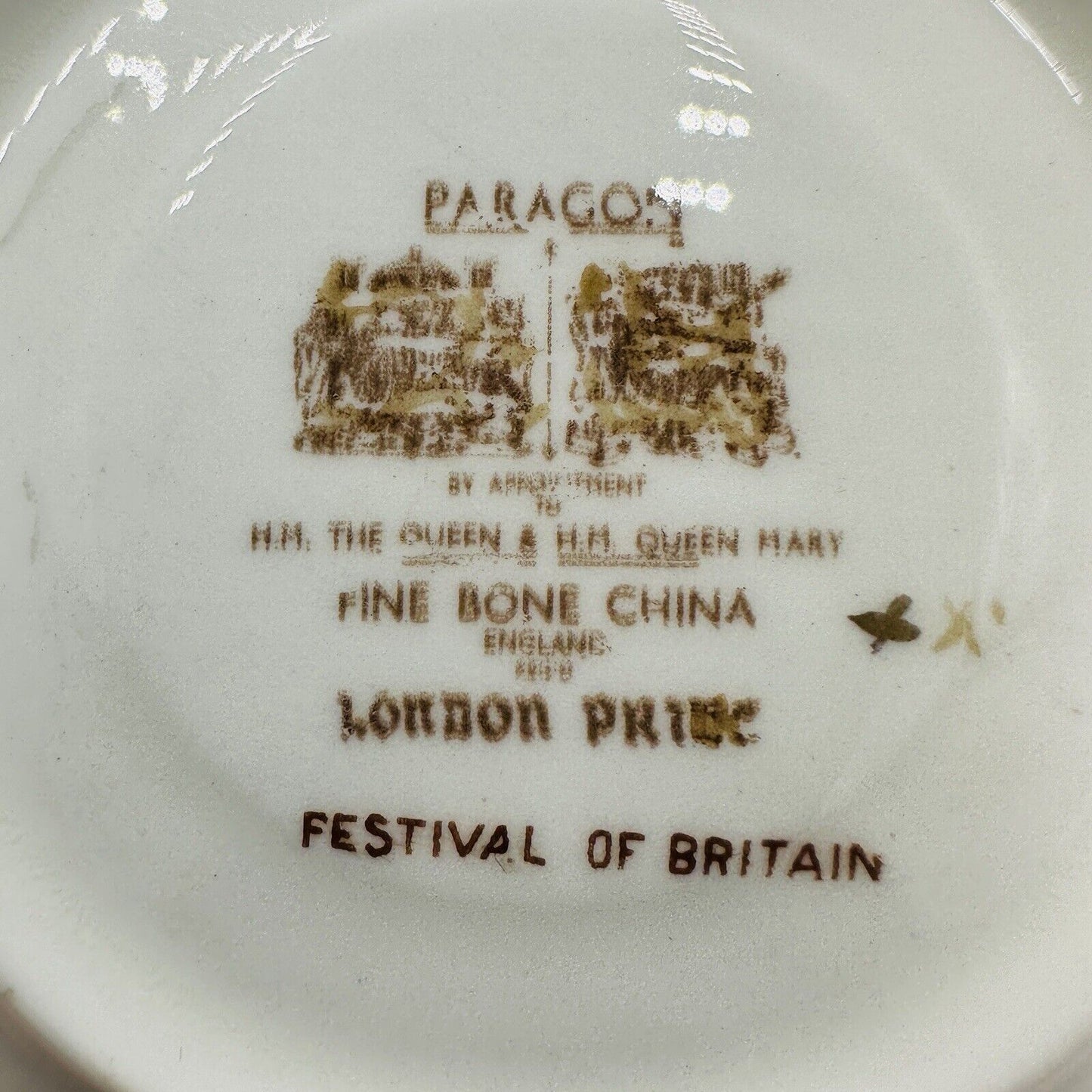 PARAGON Porcelain Bone China SMALL PLATES LONDON PRIDE Festival of Britain Set