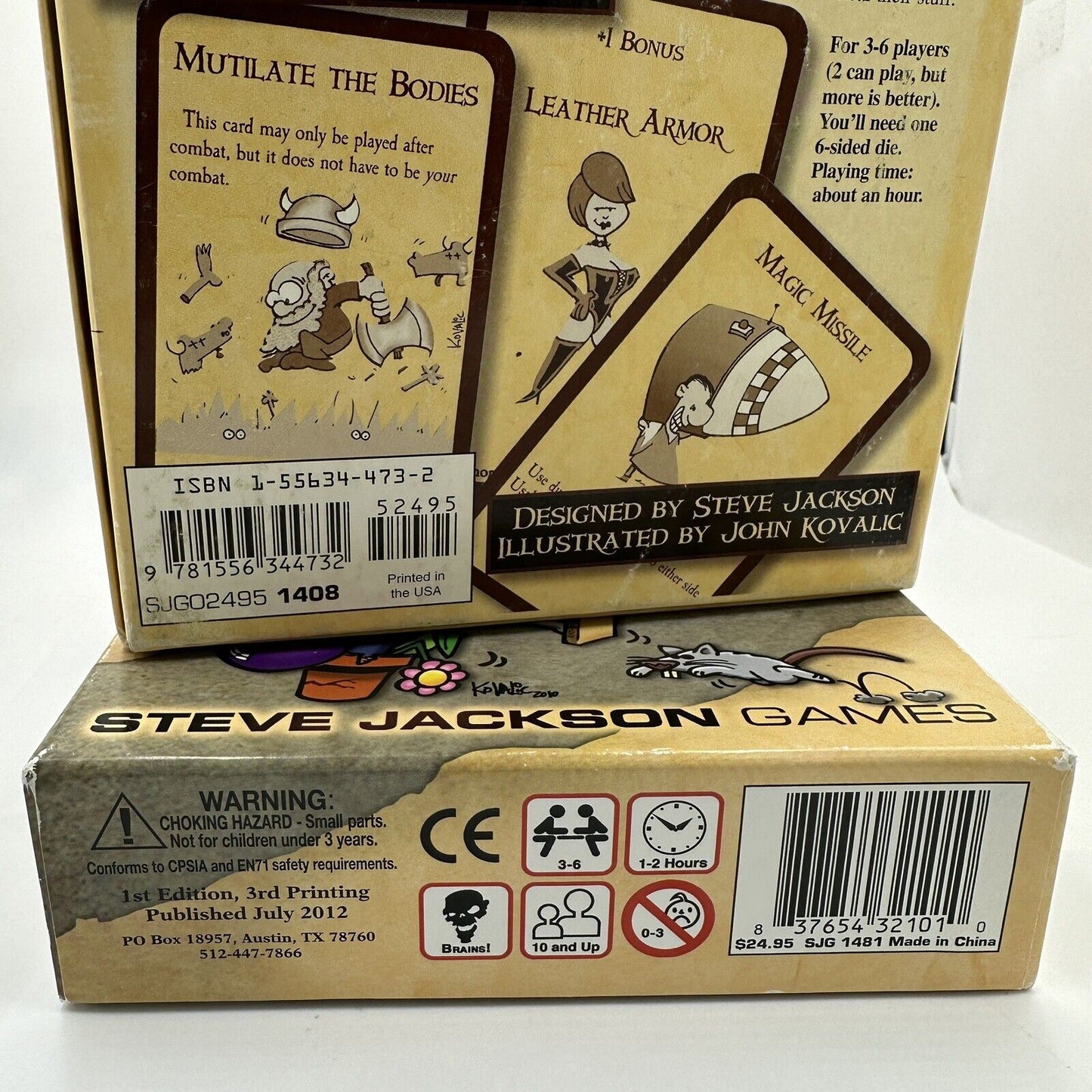 Munchkin Lot Original and Zombies Card Game Steve Jackson Games 2012 Fun Party