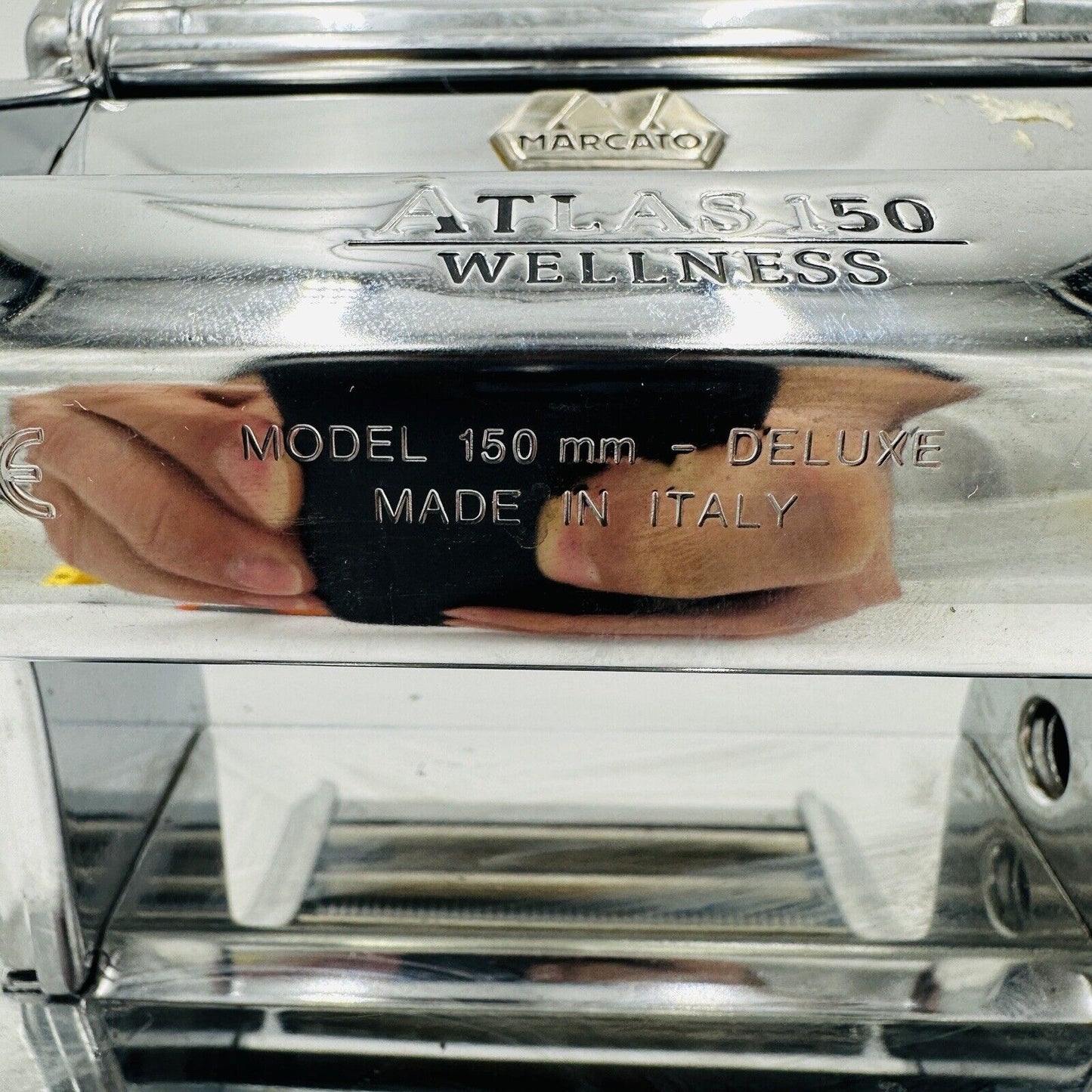 Marcato Atlas Motor Wellness Pasta Maker Made in Italy Model 150 mm Deluxe