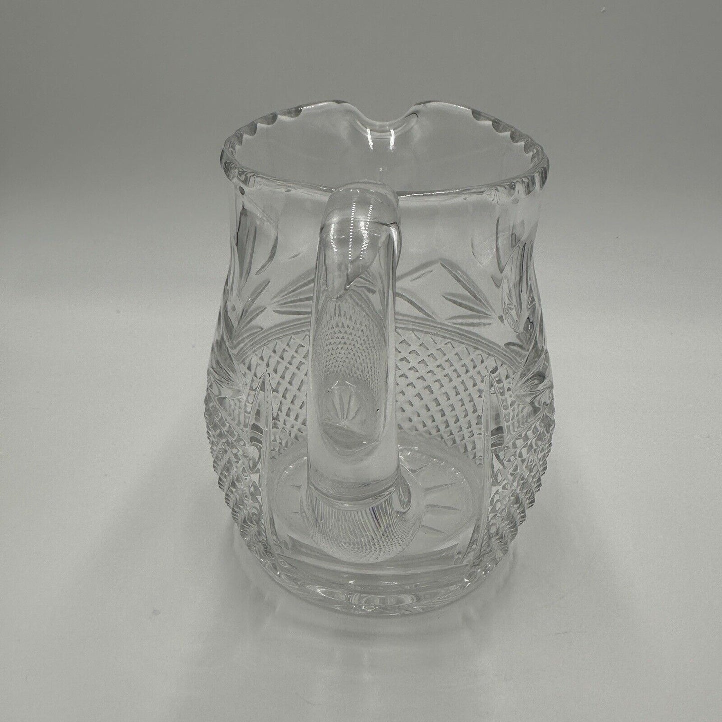 Galway Ireland Crystal Pitcher Leah Pattern lead clear