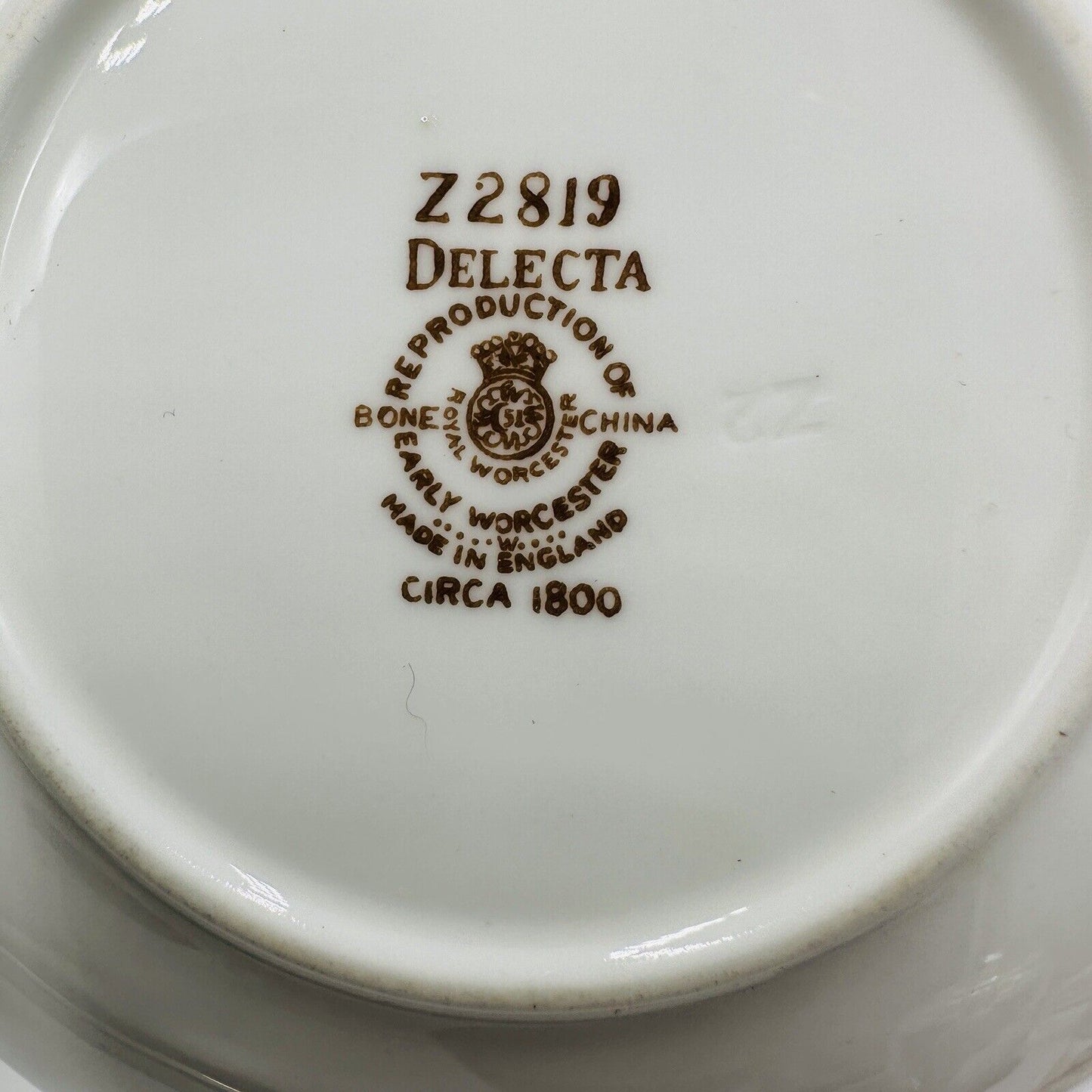 Royal Early Worcester Porcelain Delecta Z2819 Set Circa 1800 Saucer Lot 6 Piece