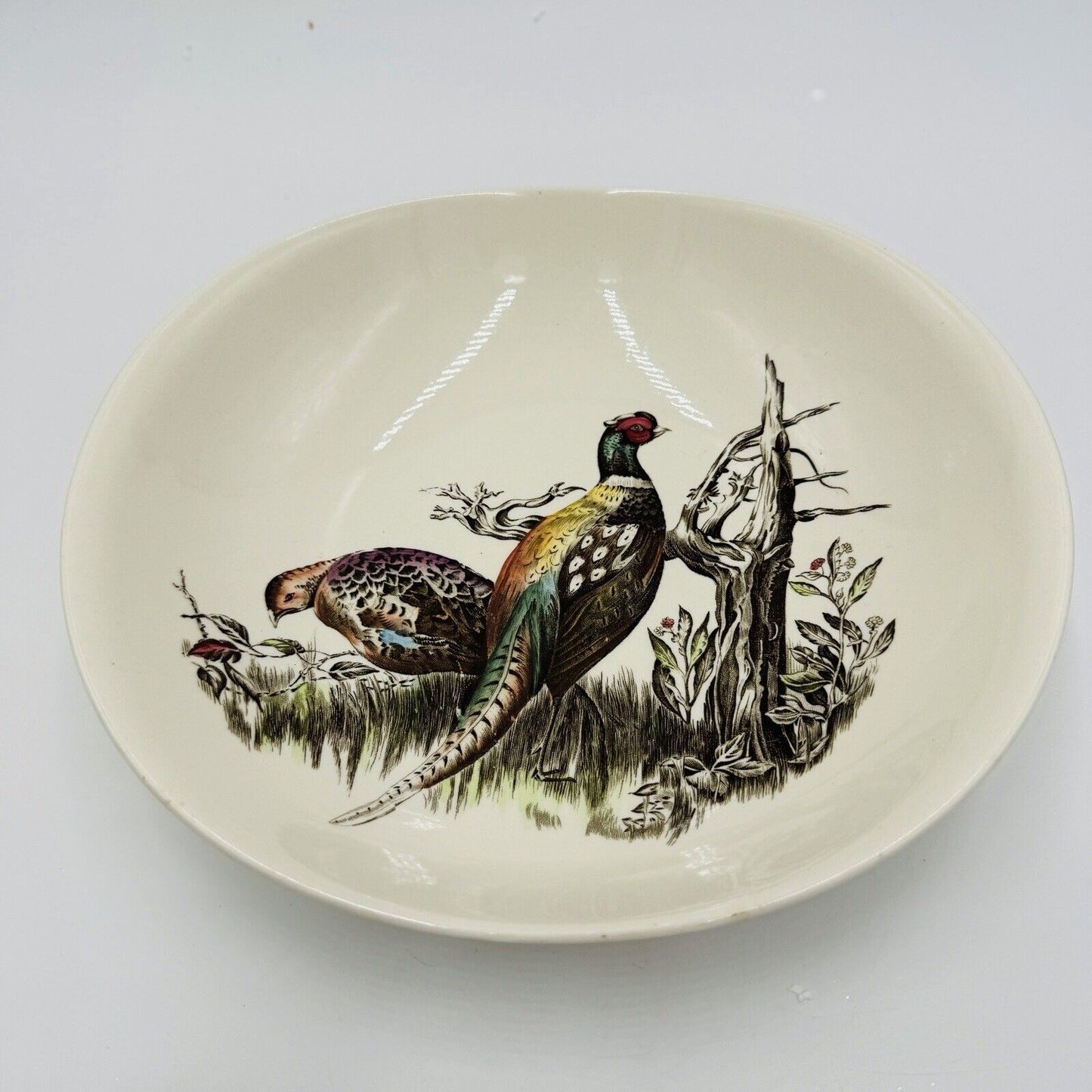 JOHNSON BROTHERS GAME BIRDS Vegetable Bowl  9.5" x 8.625" Pheasant Vintage