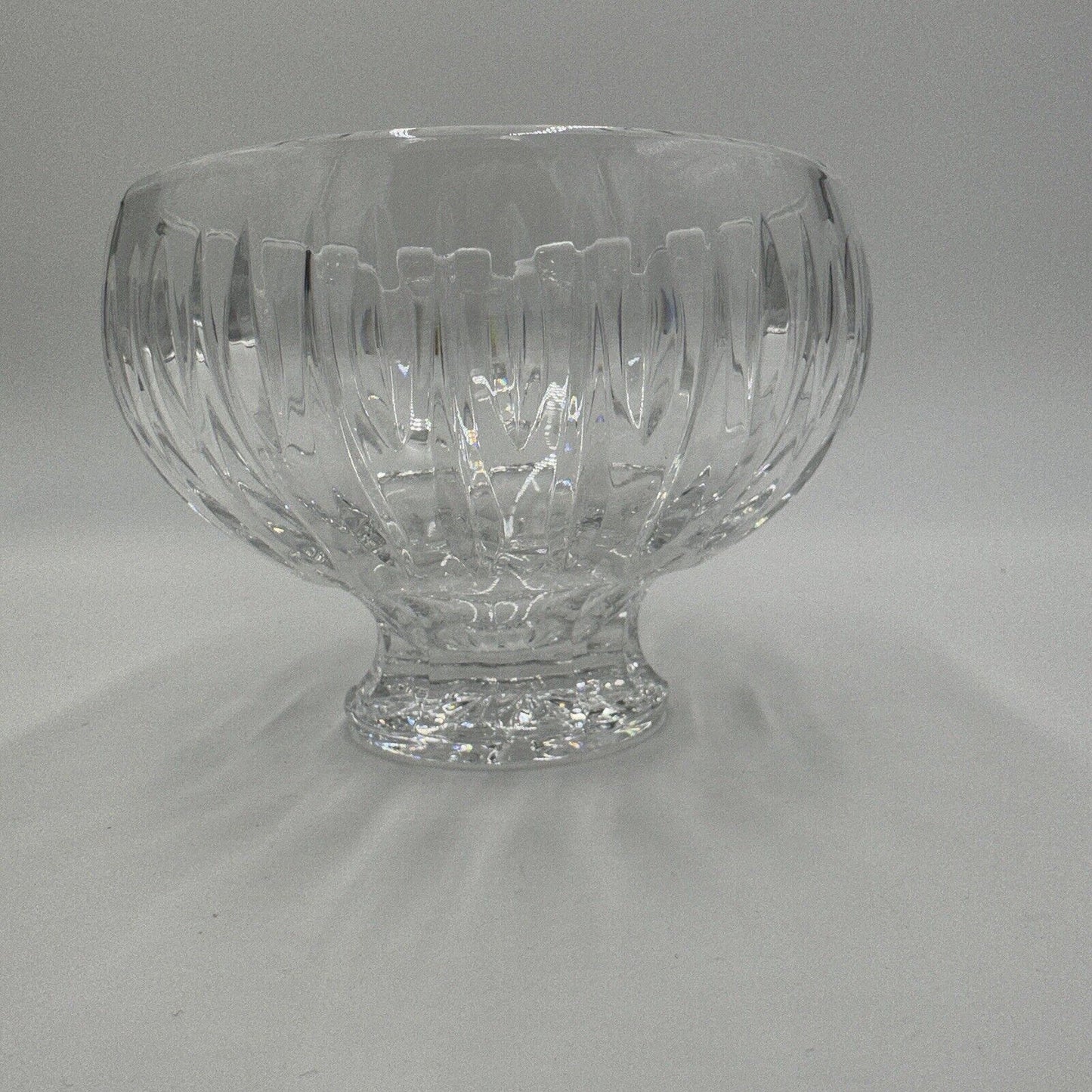 Marquis by Waterford Crystal Sheridan Footed Bowl Vintage 5 inch Centerpiece