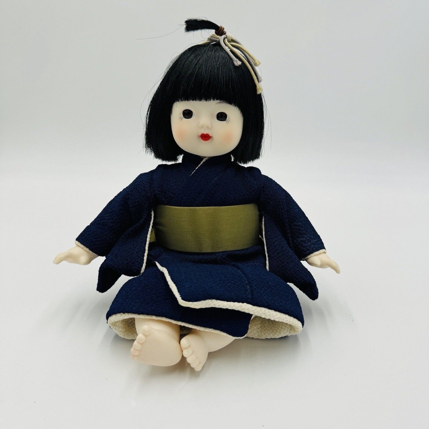Ooike Oike Co. Ltd. Kyo Osana Navy Blue Japanese Vinyl Doll Traditional Toy