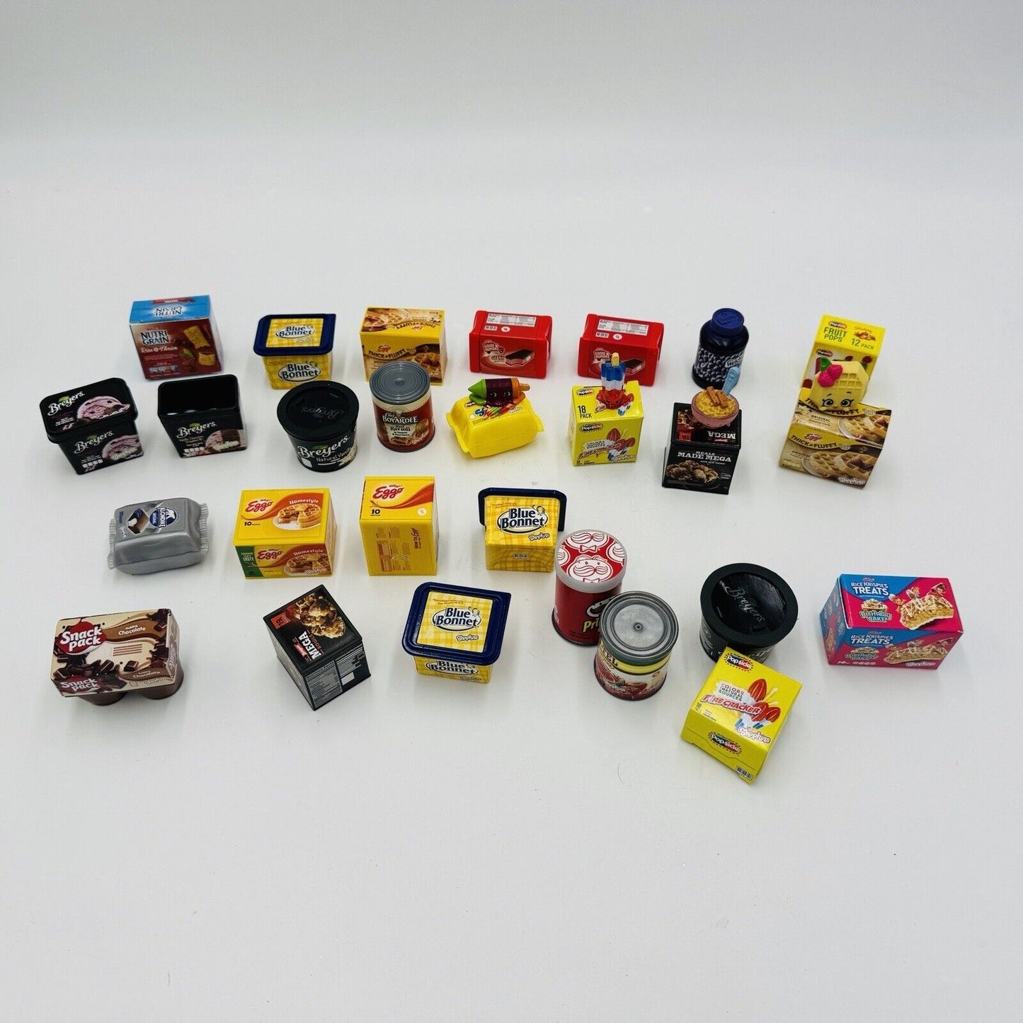 Lot of Mini Brands & Shopkins 27 Pieces Toys Food Snacks Moose
