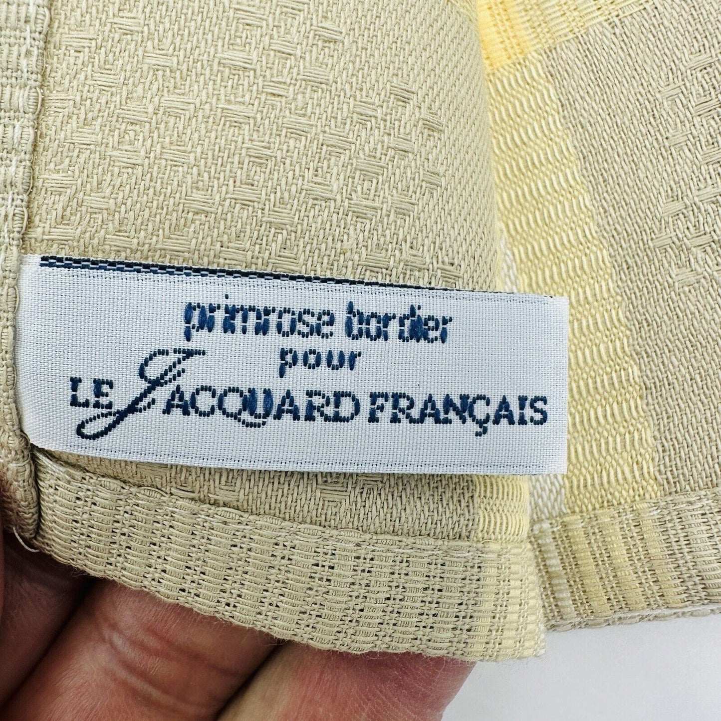 Primrose Bordier Nautilus Sable Sand Torchon Dishtowel  24" X 31” Cotton France