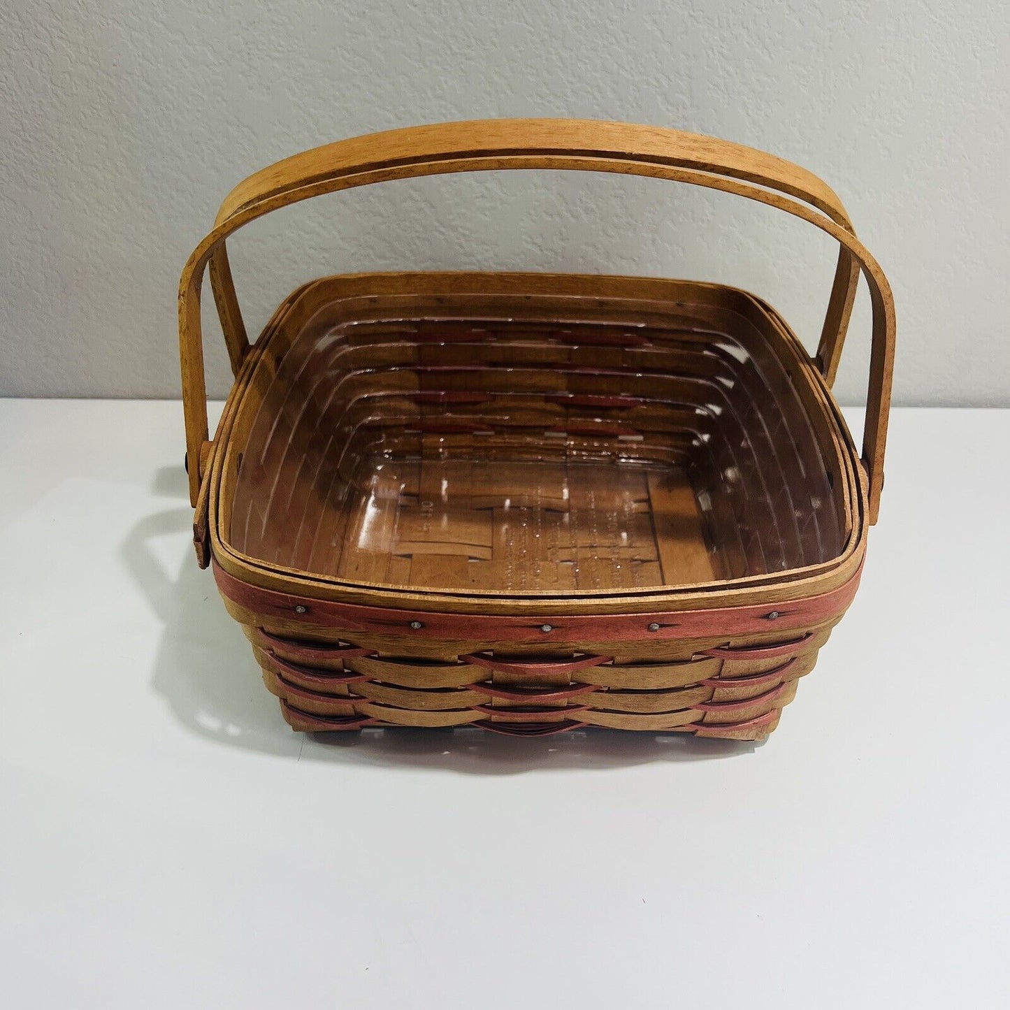 Longaberger Picnic Basket 1998 Shades of Autumn Pie Holder Home Decor Vintage