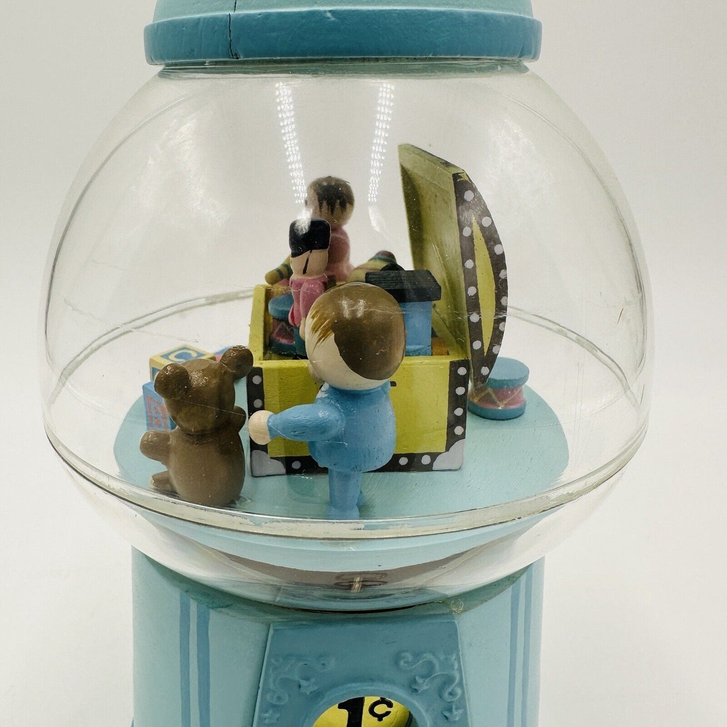 Gumball Machine Music Box Enesco "Children Marching" Animated Carousel Movement