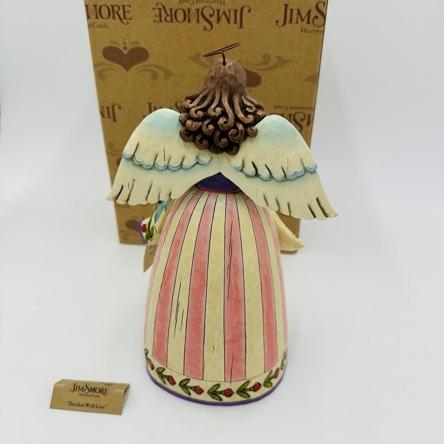 Jim Shore Stitched With Love Quilting Angel Figurine #4007245 Heartwood Creek