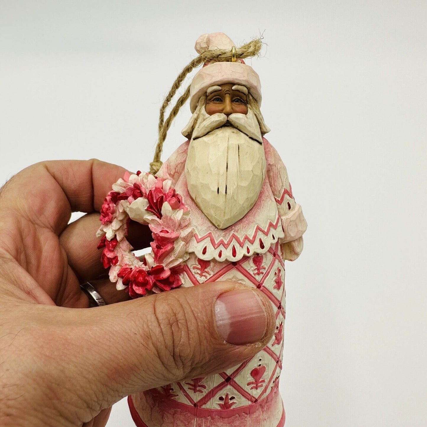 Jim Shore Rosie Red Santa Christmas Ornament Figurine 5.5" Bell 117694 2004
