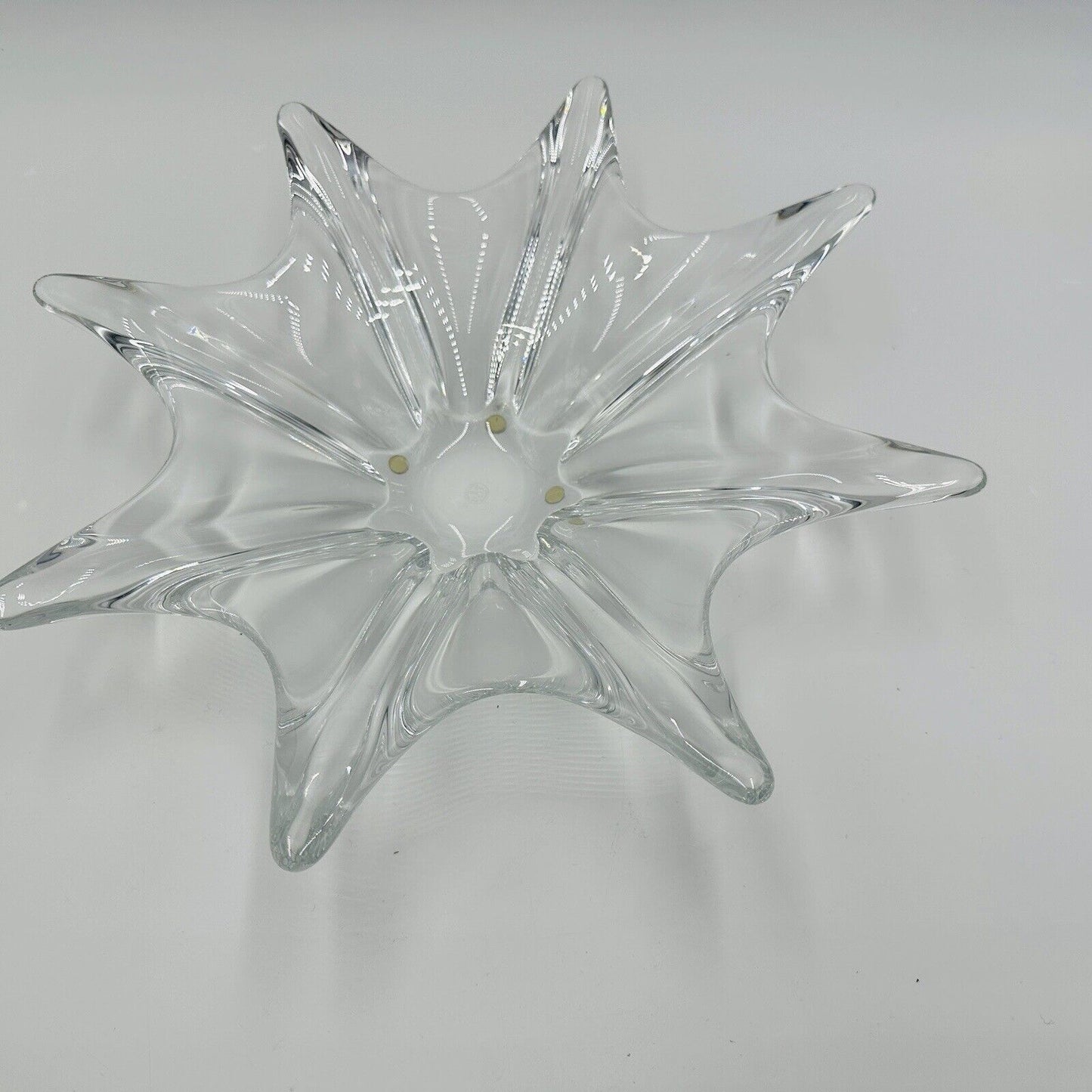 BACCARAT French Crystal Centerpiece Bowl Stella Starfish 14.5" Large Home Decor