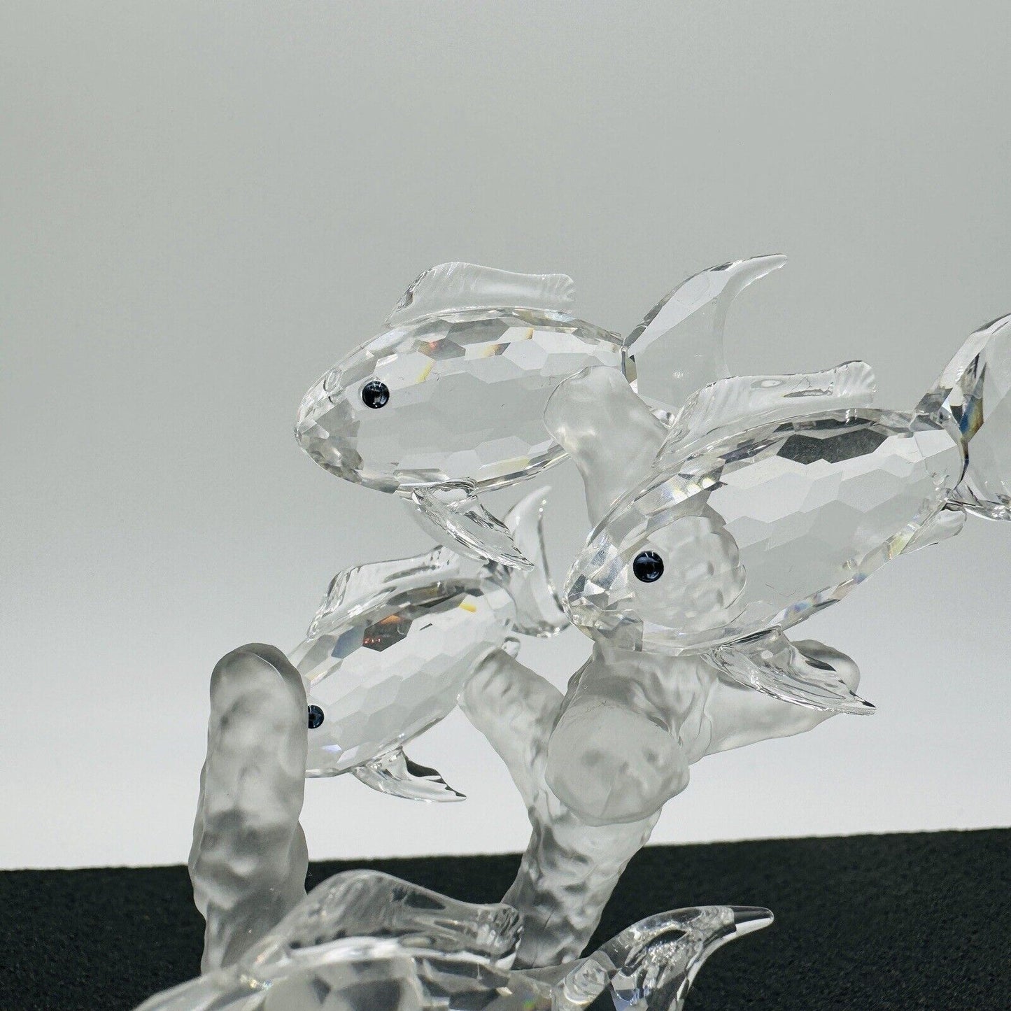 Swarovski Crystal Figurine School of Fish w/ Coral Nautical 4in Retired