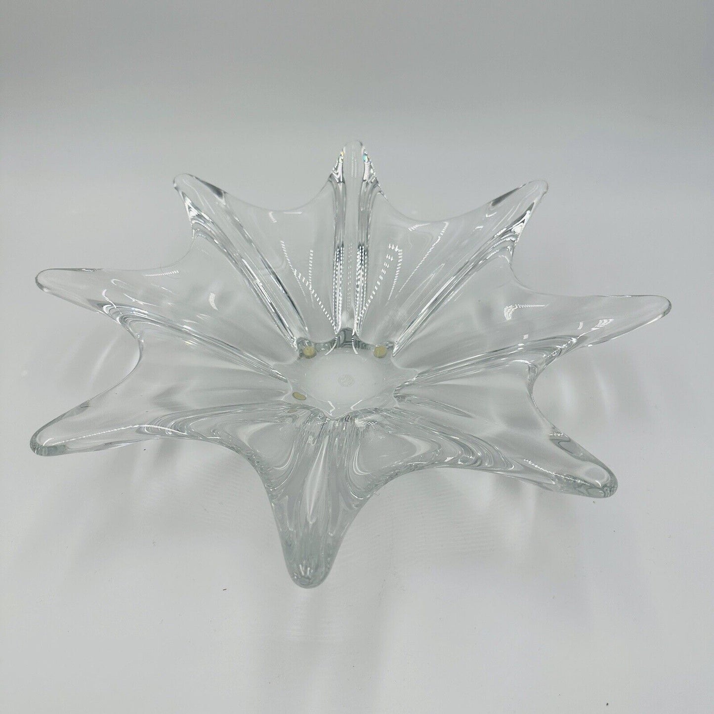 BACCARAT French Crystal Centerpiece Bowl Stella Starfish 14.5" Large Home Decor