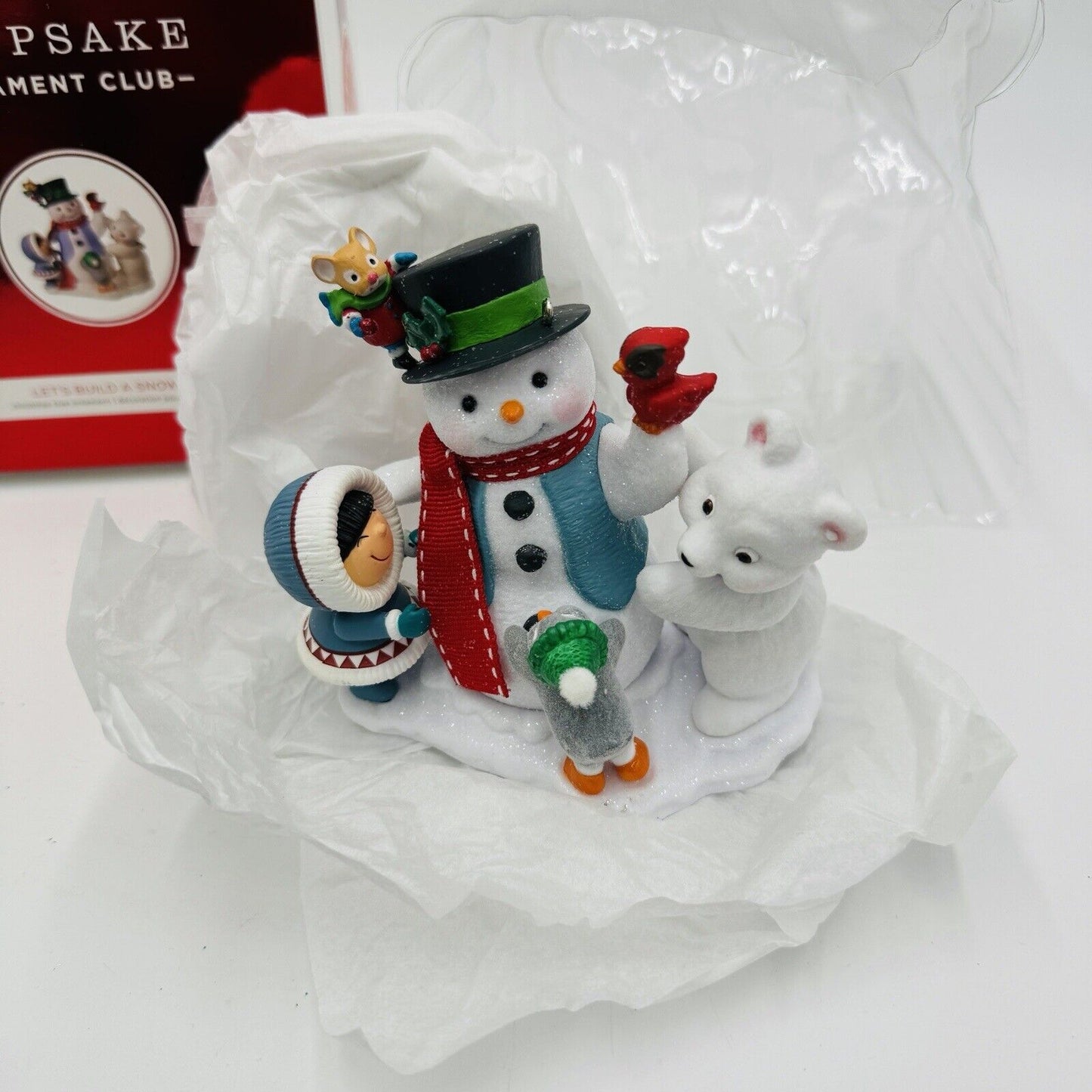 Hallmark Keepsake Ornament Club 2018 Let's Build A Snowman Member Ornament New