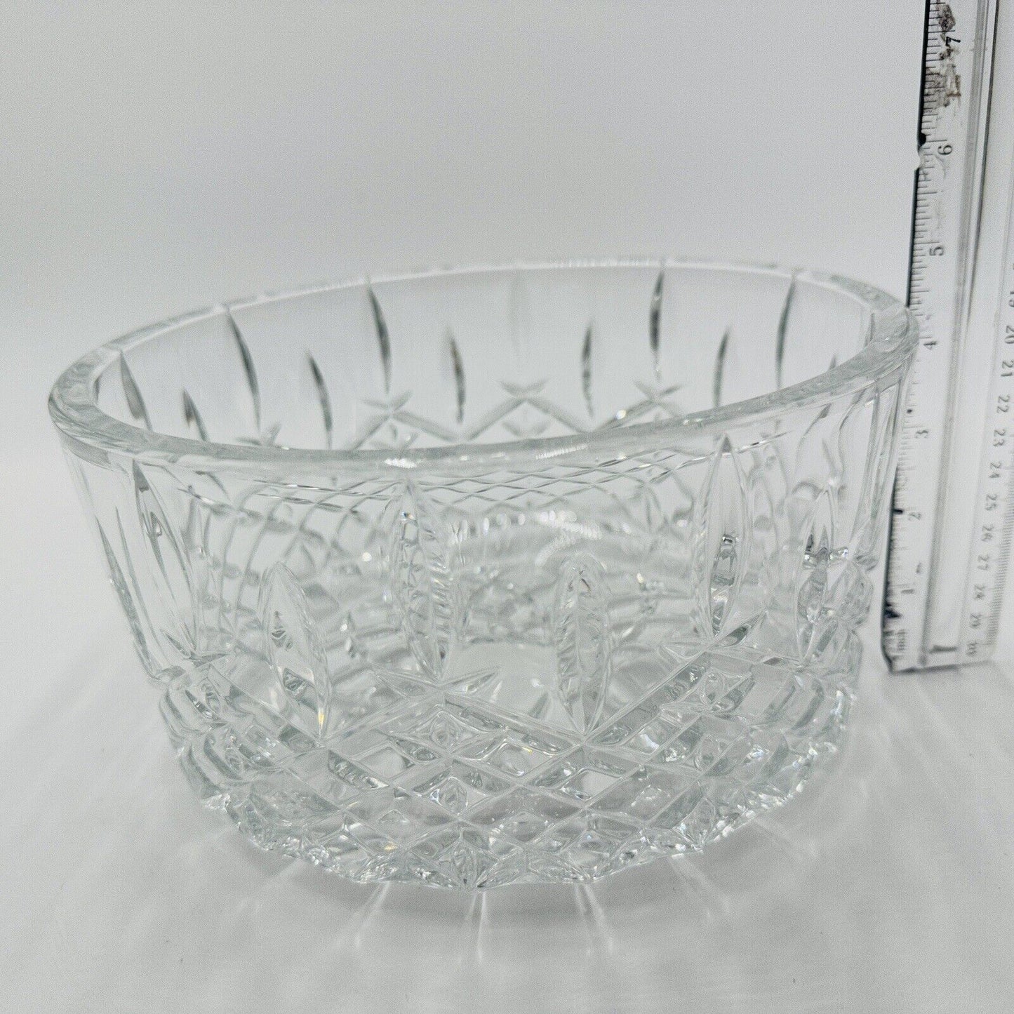 Marquis by Waterford Lead Crystal Markham 9"  Centerpiece Fruit Bowl Large Decor