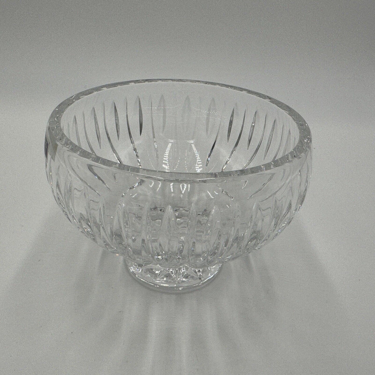 Marquis by Waterford Crystal Sheridan Footed Bowl Vintage 5 inch Centerpiece