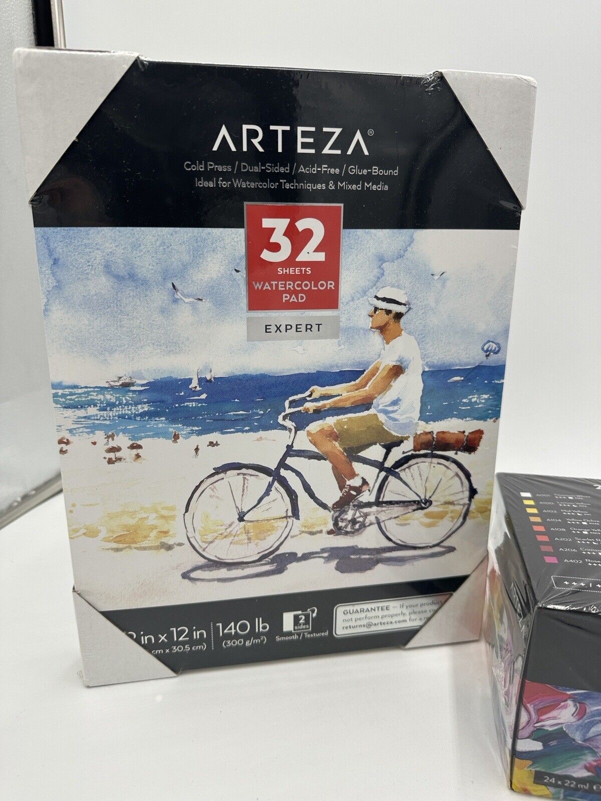 ARTEZA Acrylic Paint & Watercolor Pad 32 And 24 Colors/Tubes (0.74 oz, 22 ml Set
