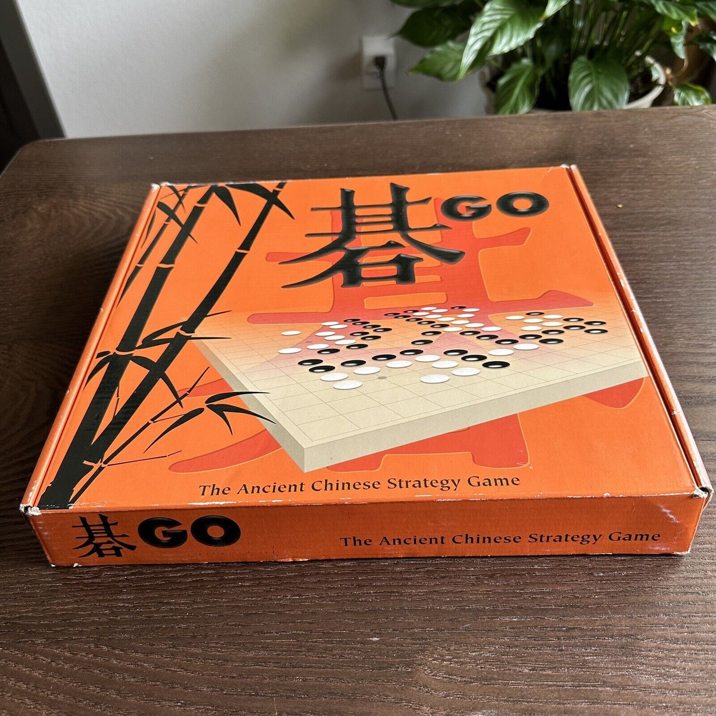 The Game Keeper Go Board Game Set Orange Box 11in Ancient Chinese Strategy