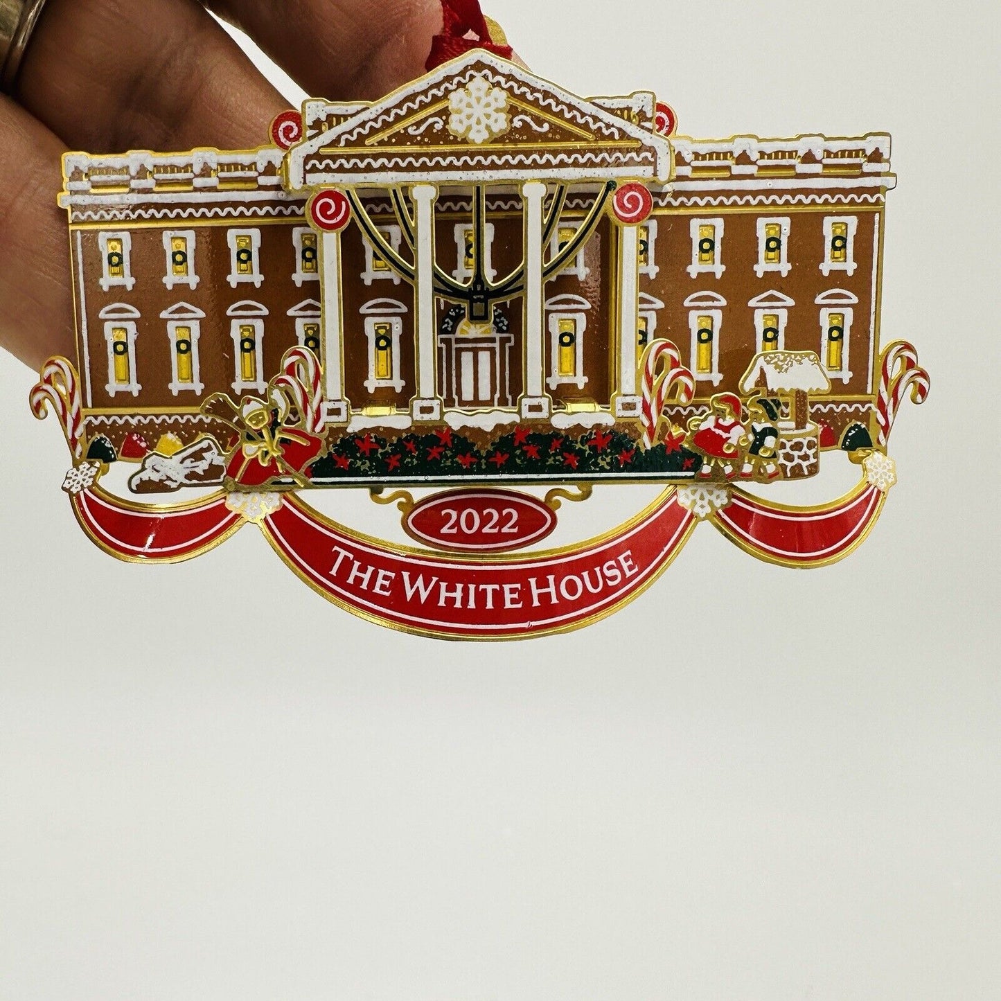 White House Christmas Ornament 2022 Official Nixon Historical Post Office