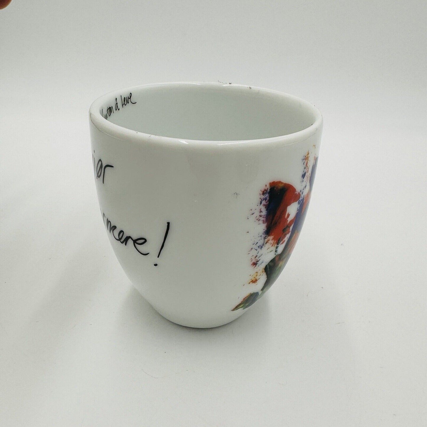 Porsgrund Porcelain Norway Colorful Painted Coffee Cup Mug