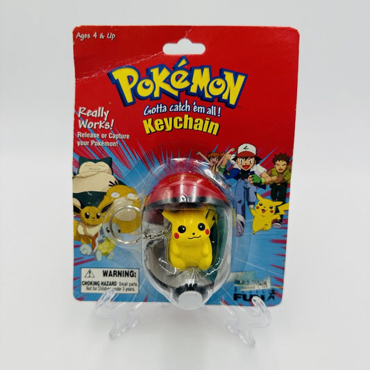 Pokemon Pikachu Keychain 1999 Nintendo Creatures Game Freak Release Or Capture