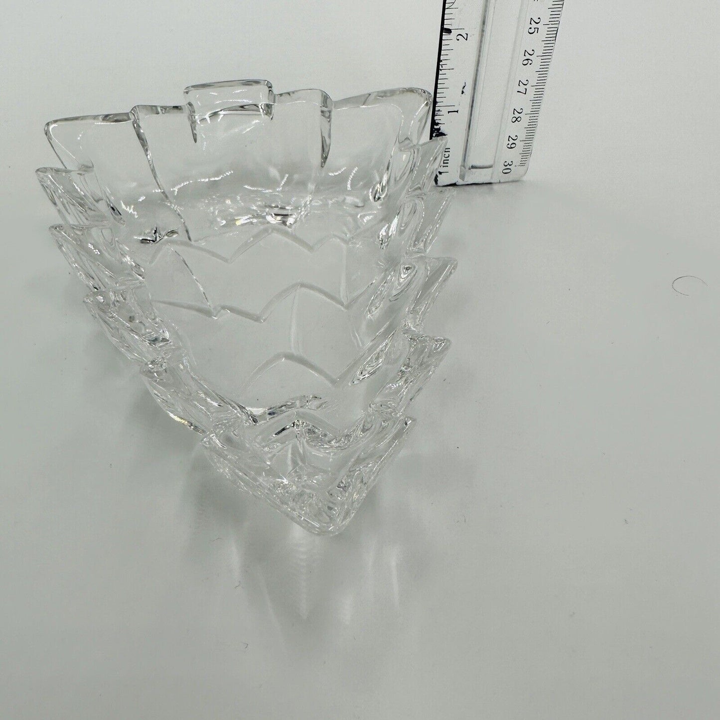 Marquis Waterford Crystal Christmas Tree Shape Clear Tray Candy Dish Serveware
