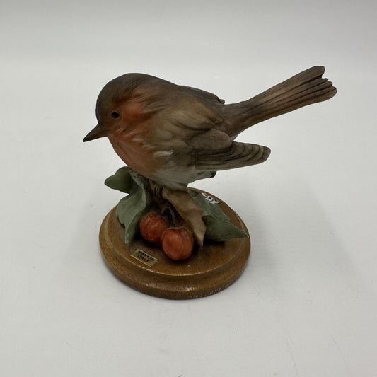vintage Florence Giuseppe Armani Bird Figurine Made In Italy 1982 signed