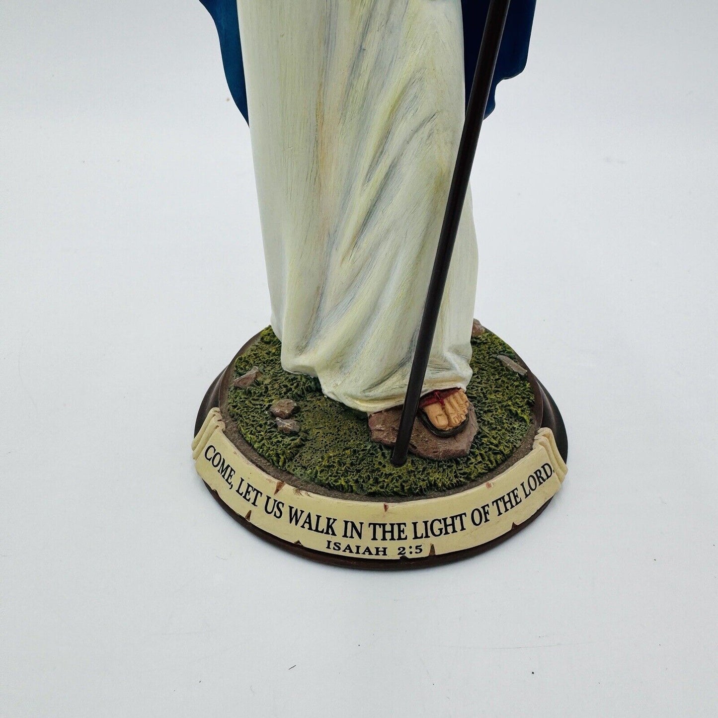 The Danbury Mint Jesus Light The Way Sculpture Jesus Figurine Painted