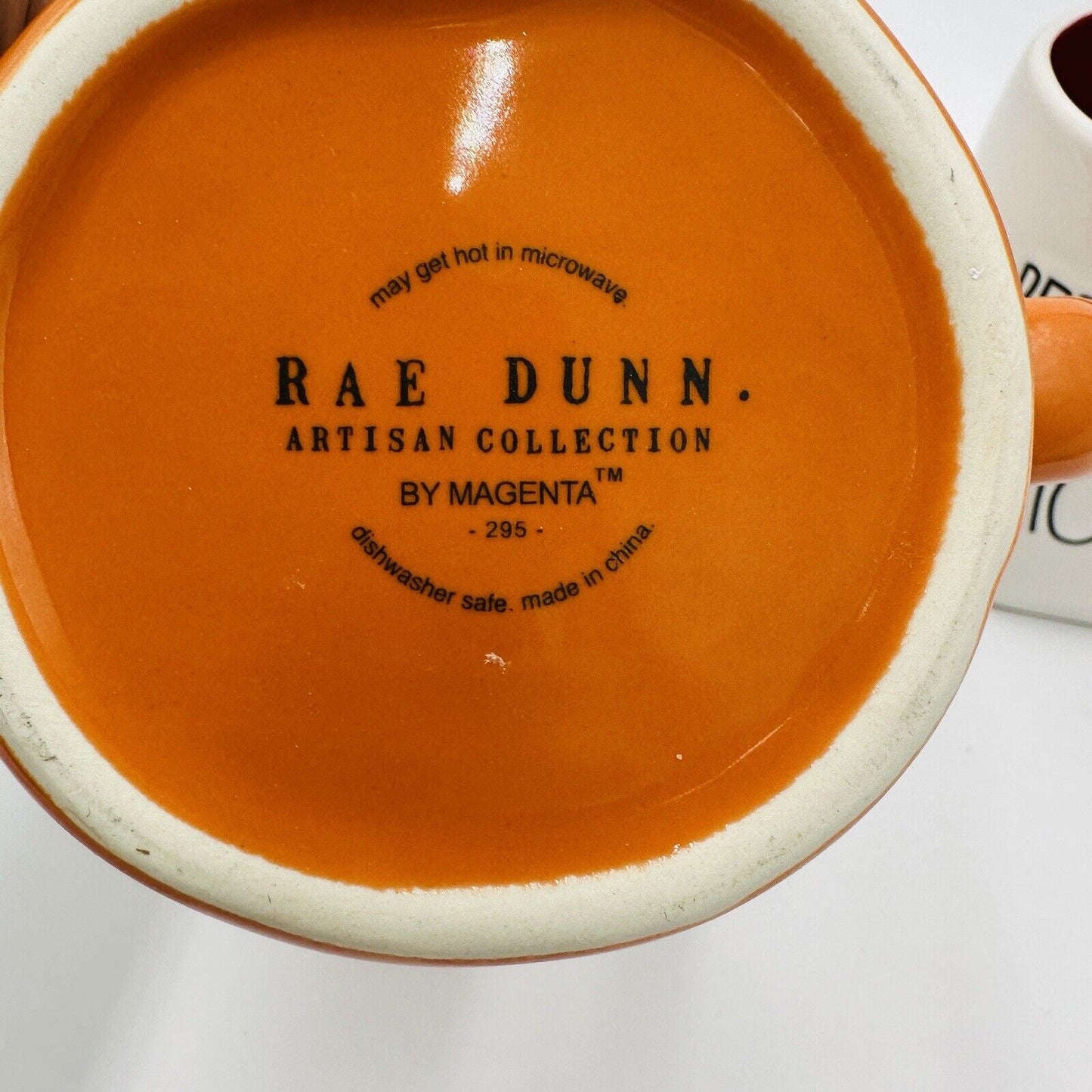 Rae Dunn Coffee Mugs Orange Pumpkin Latte Peppermint Mocha Ceramic Drinkware