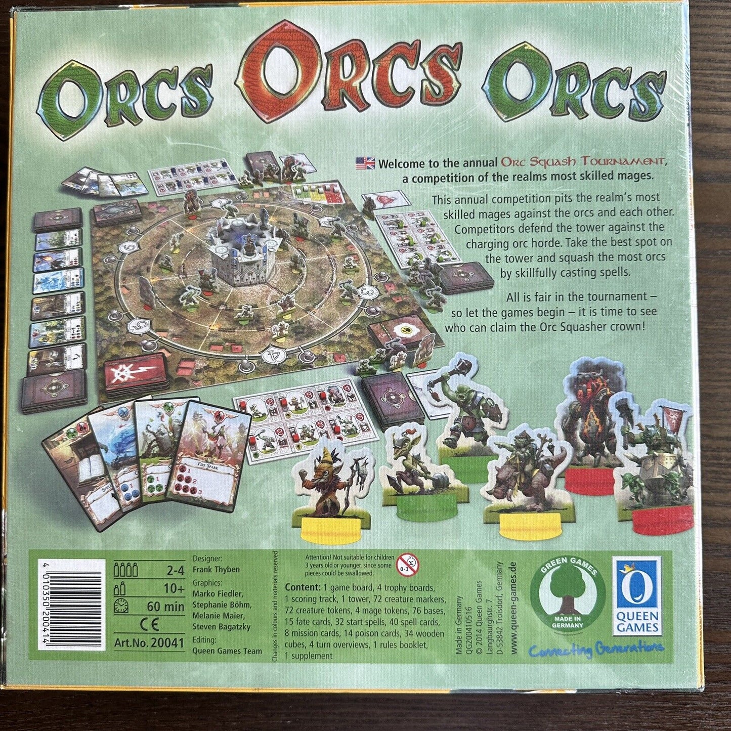 Queen Games Orcs Orcs Orcs Board Game Building Frank Thyben 2014 Sealed Fun Mage