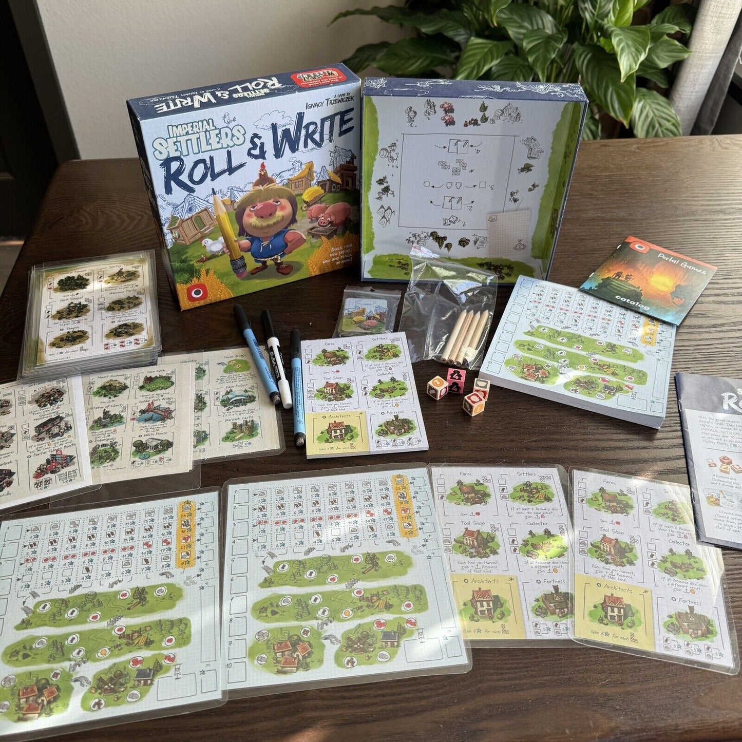 Portal Games Imperial Settlers: Roll and Write Laminated Essen Rare Expansions