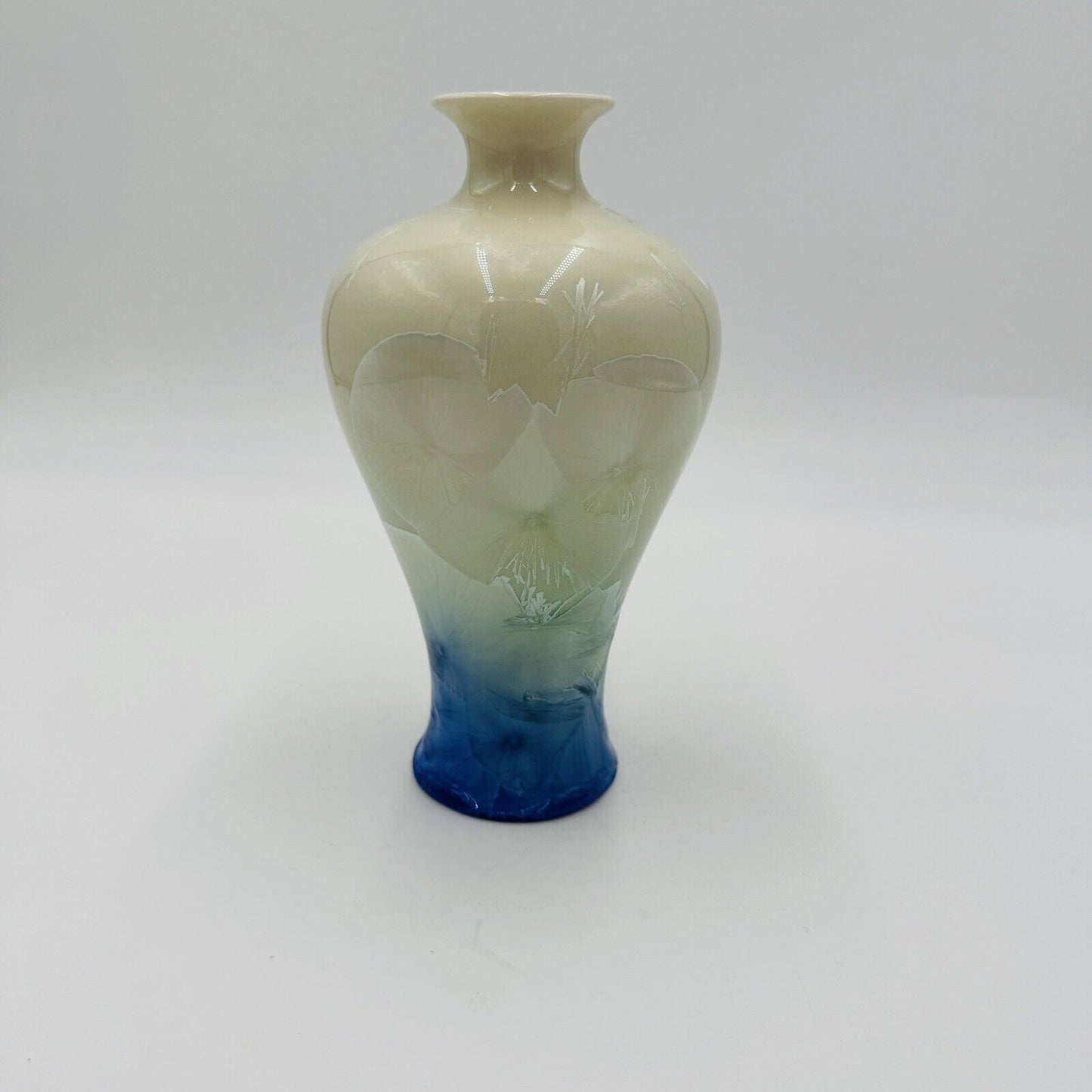 Vintage Shiwan 20th Century PROC 1970-1980 Chinese Porcelain Vase Iridescent 7.5