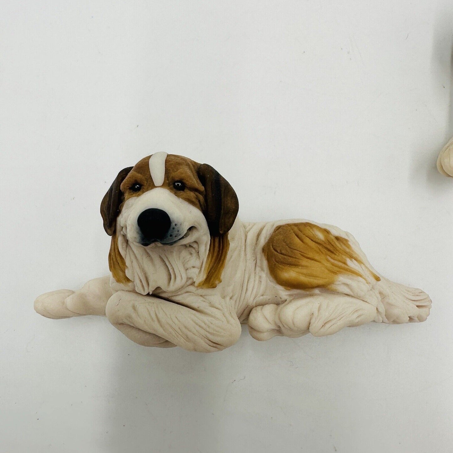 Set Of Three Refrigerator Magnets Dogs And Cat Figurines Rare Hand Made