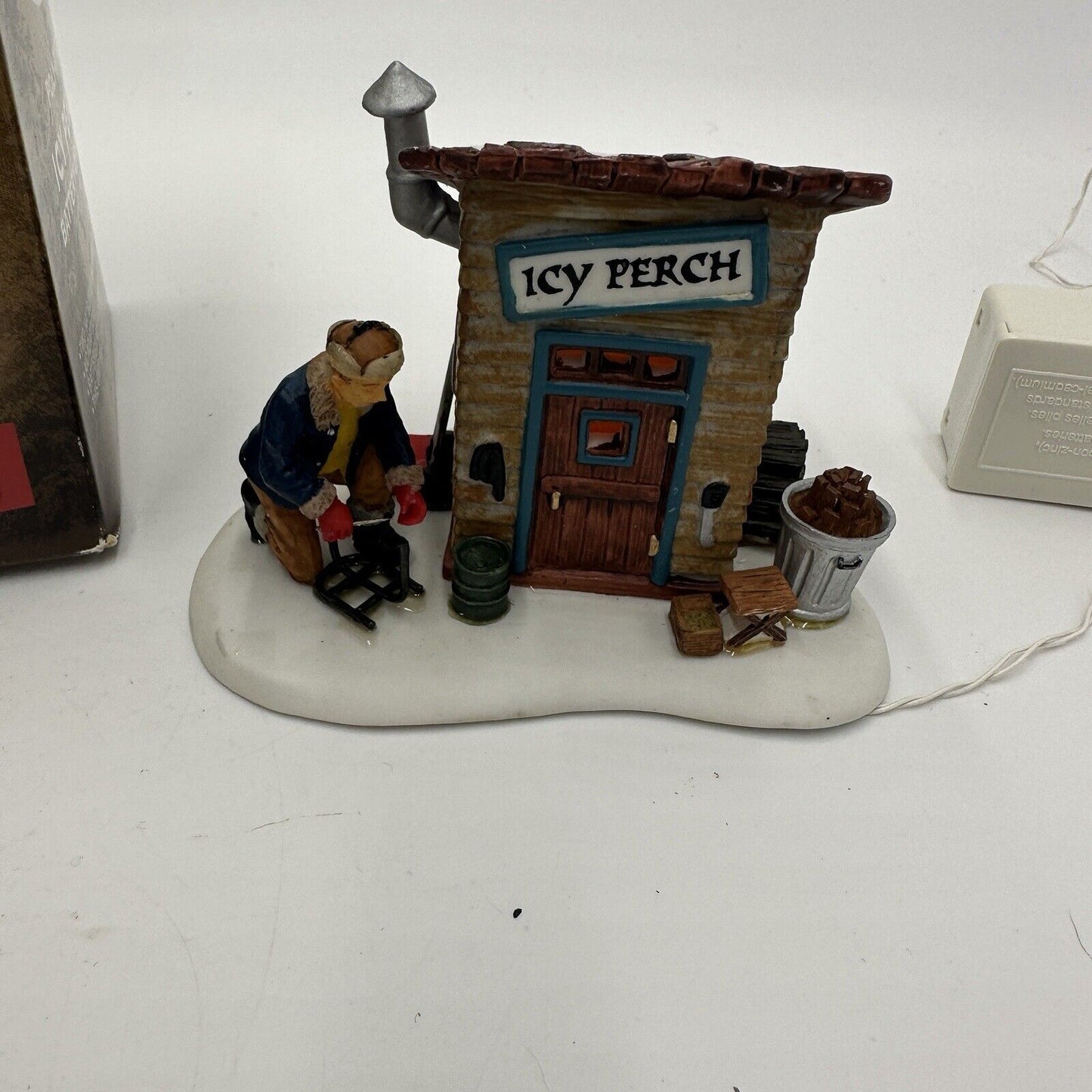 Lemax Village Collection Icy Perch Lights Up Boxed Christmas Ornaments Vintage