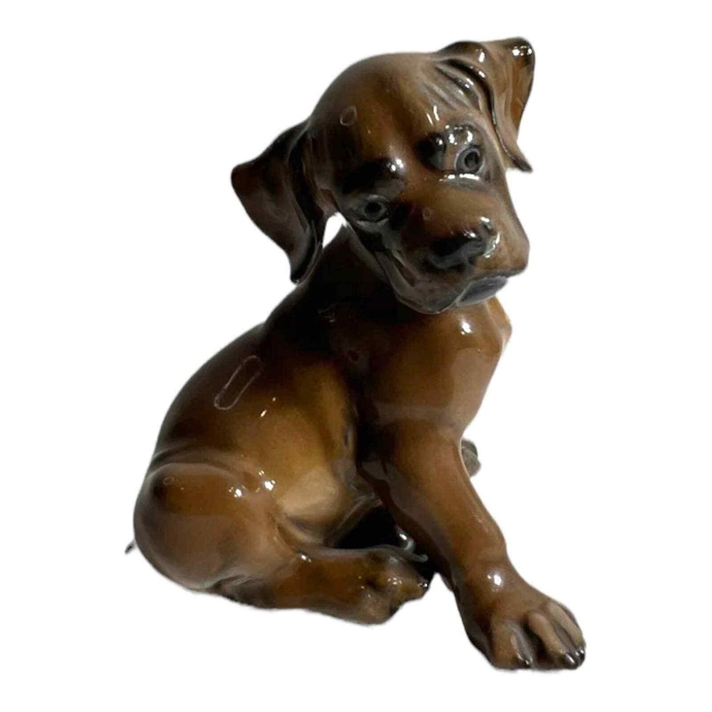 Rosenthal Germany Boxer Dog Puppy Figurine Vintage Hand-Painted Treasure 1950s