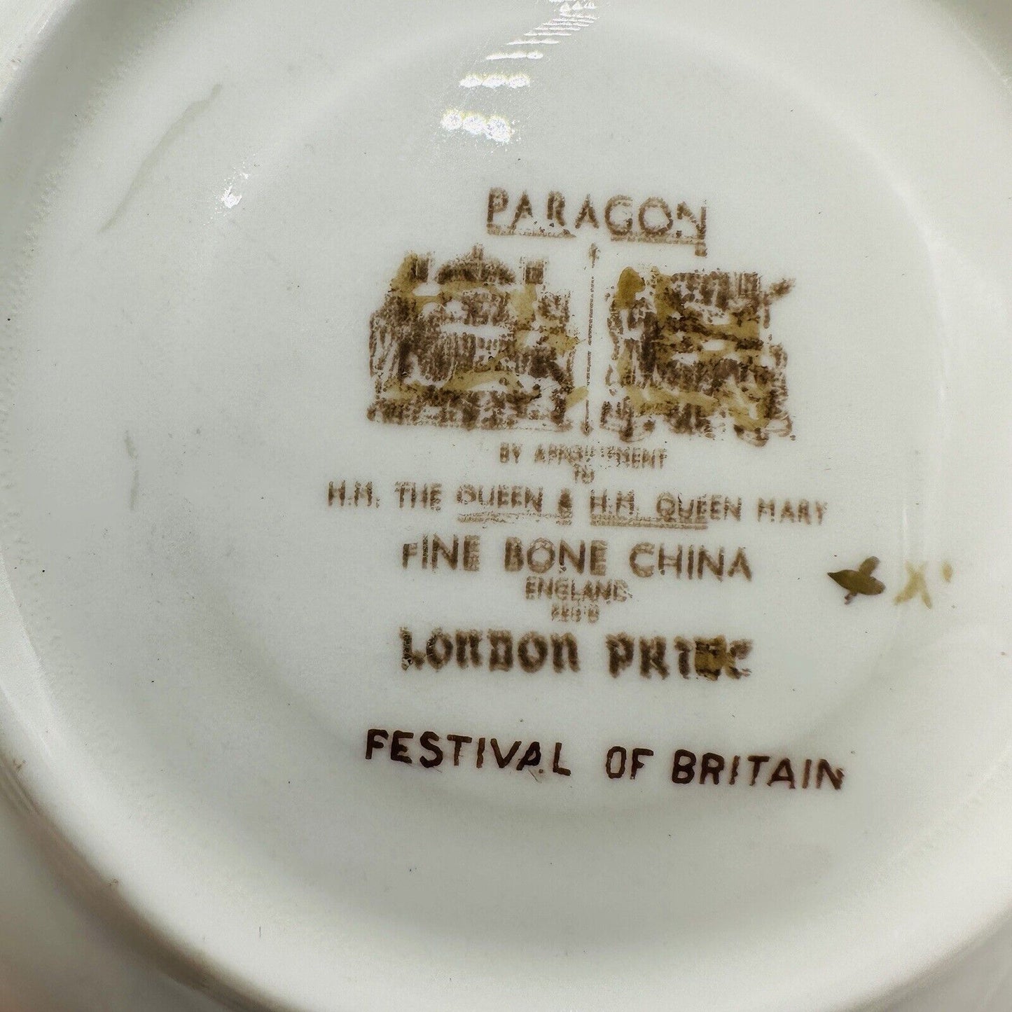 PARAGON Porcelain Bone China SMALL PLATES LONDON PRIDE Festival of Britain Set