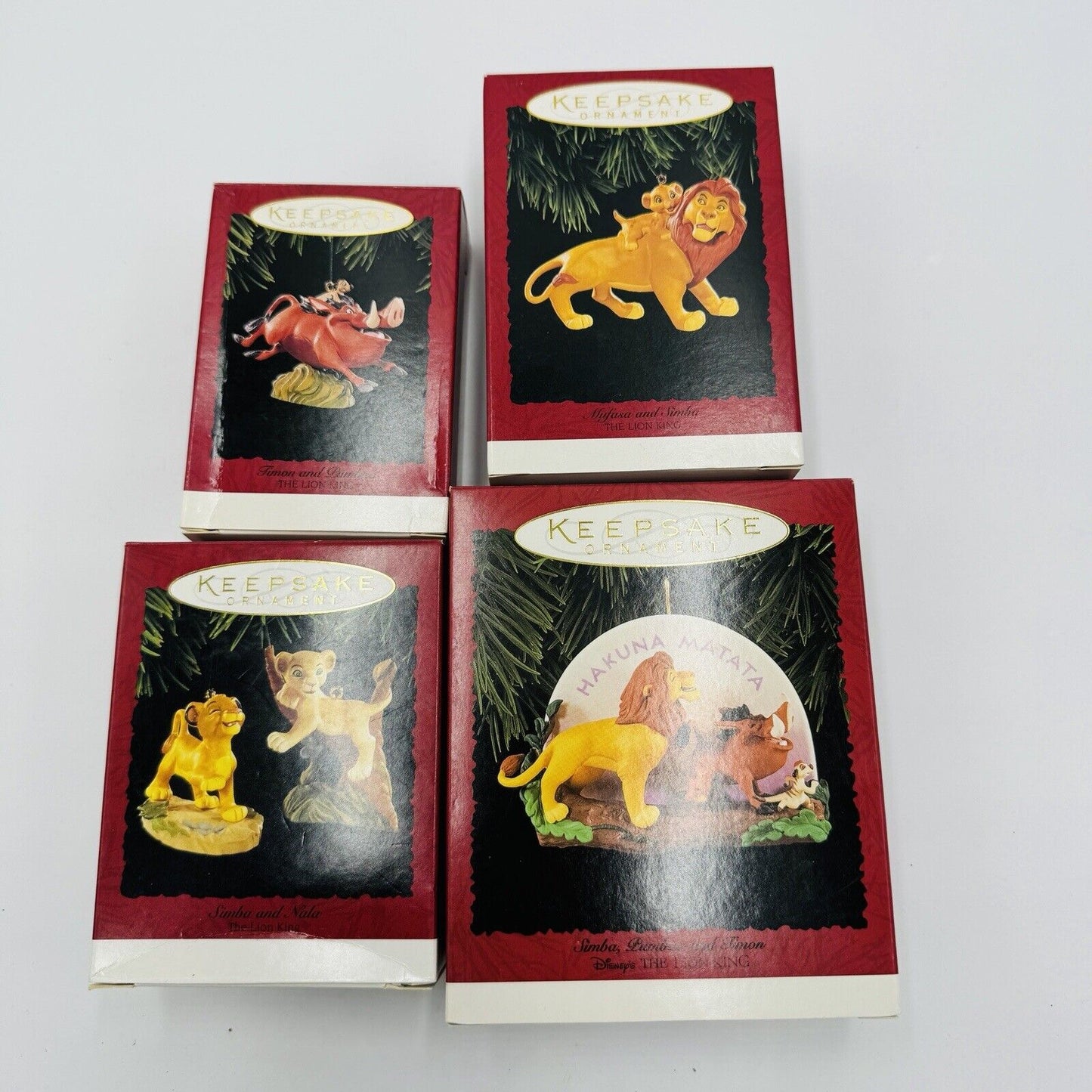 Vintage Hallmark Keepsake Disney Lion King Christmas Ornaments