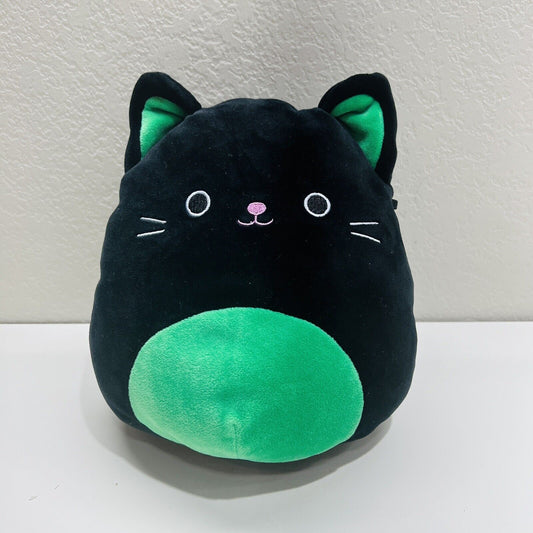 Squishmallow Halloween Cat Plush Kellytoy 8in CLEO The Black and Green Toy