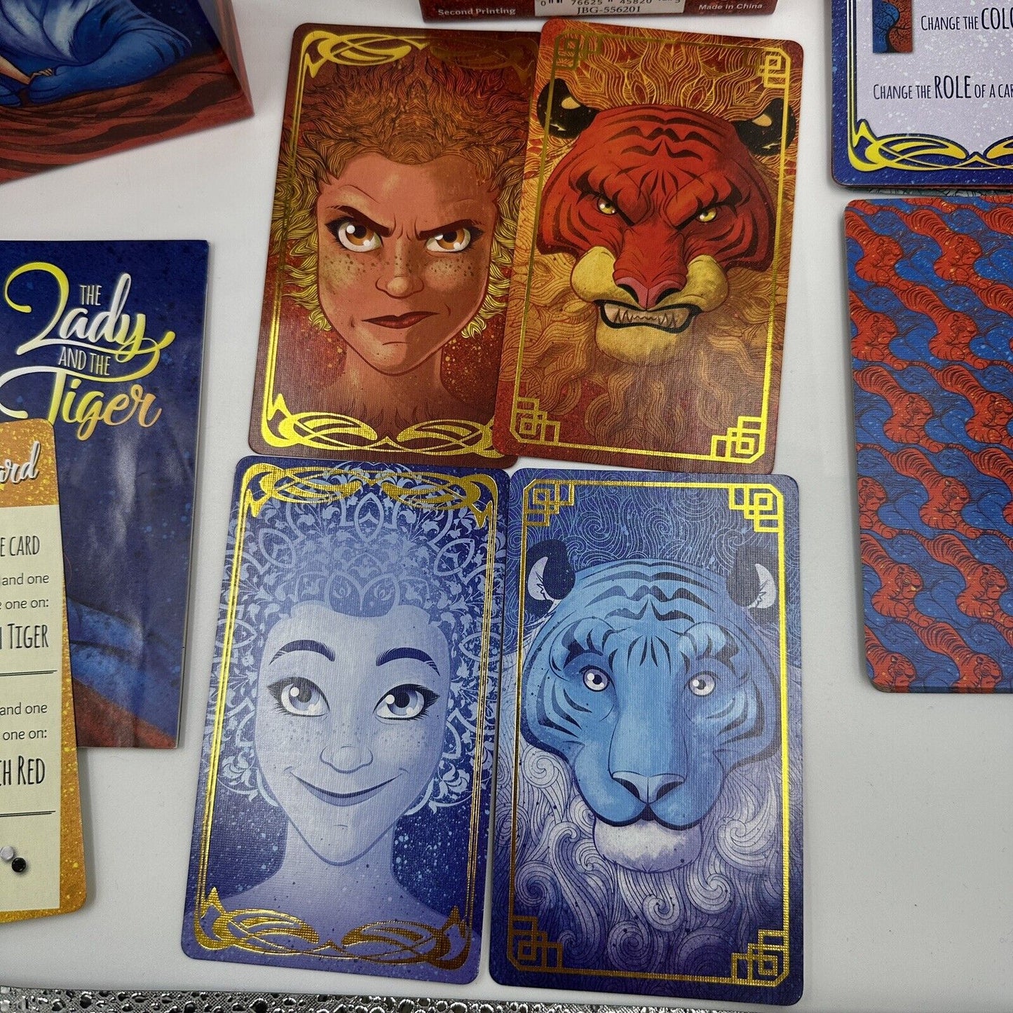 The Lady and the Tiger 5 Card Games in One Box 2nd Printing Deduction Jellybean