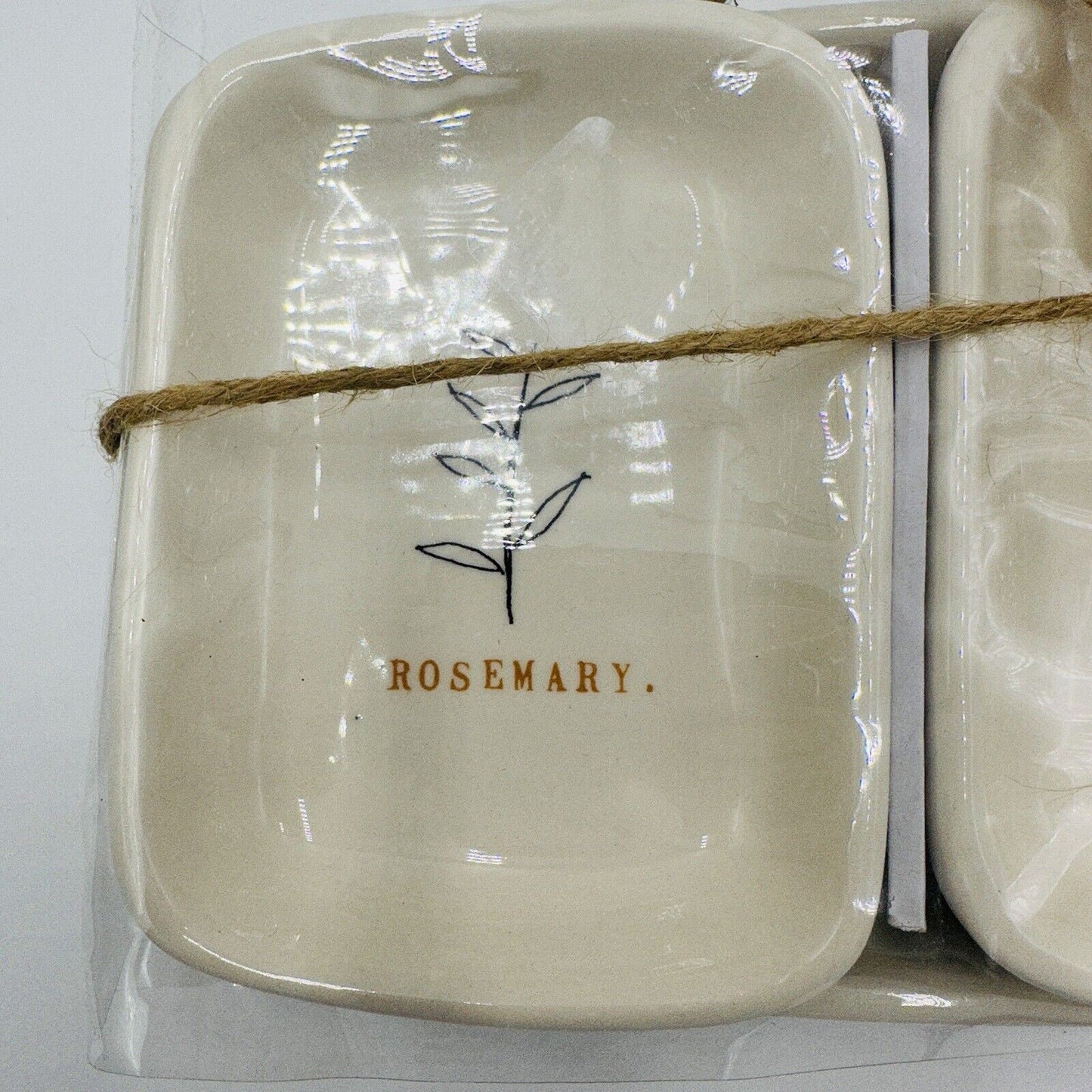 Rae Dunn Artisan Collection By Magenta Rosemary Thyme Parsley Serving Set
