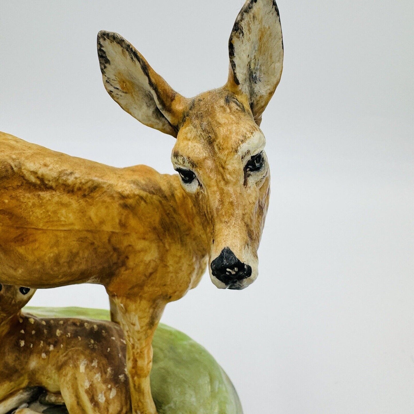 Vintage Spanish Ceramic Hand Painted Deer Figurine Porcelain 7”