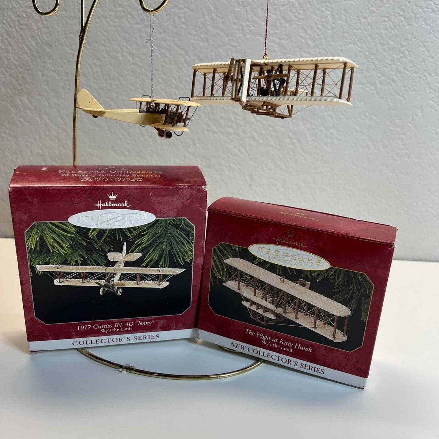 Hallmark Ornaments Airplanes Sky's the Limit Collectors Series Christmas Holiday