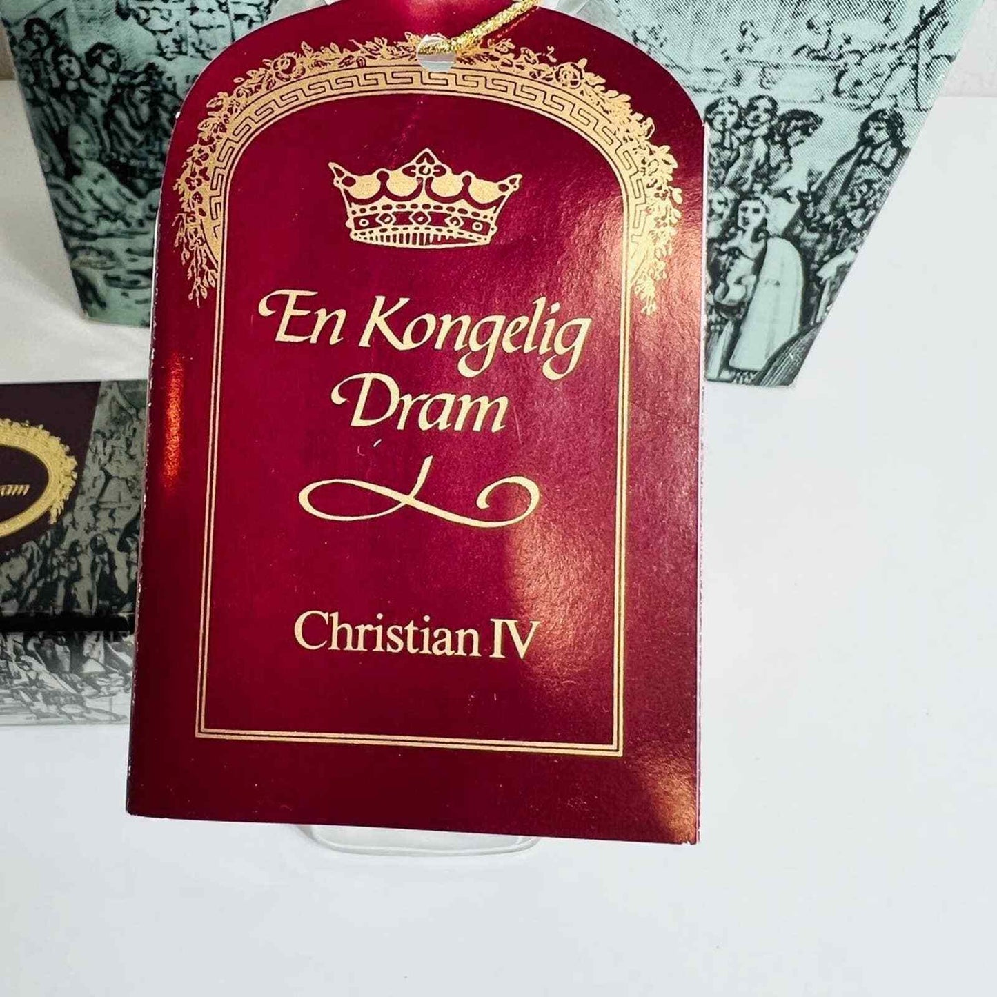 Royal Copenhagen Decantor Christian IV Collectible Glass Bottle in Box
