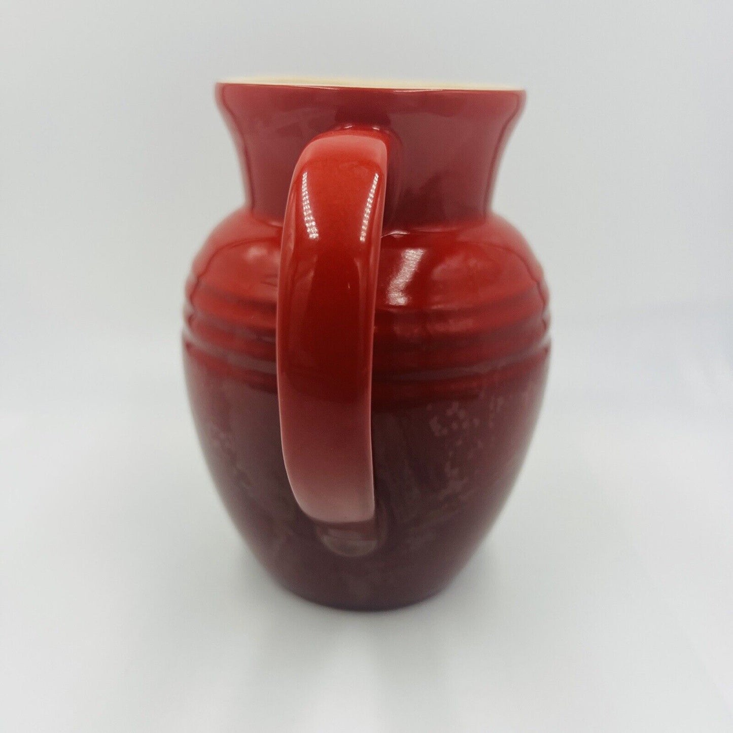 Le Creuset Pitcher Red Ombré 0.7 Liter Pottery France Home Decor Serveware