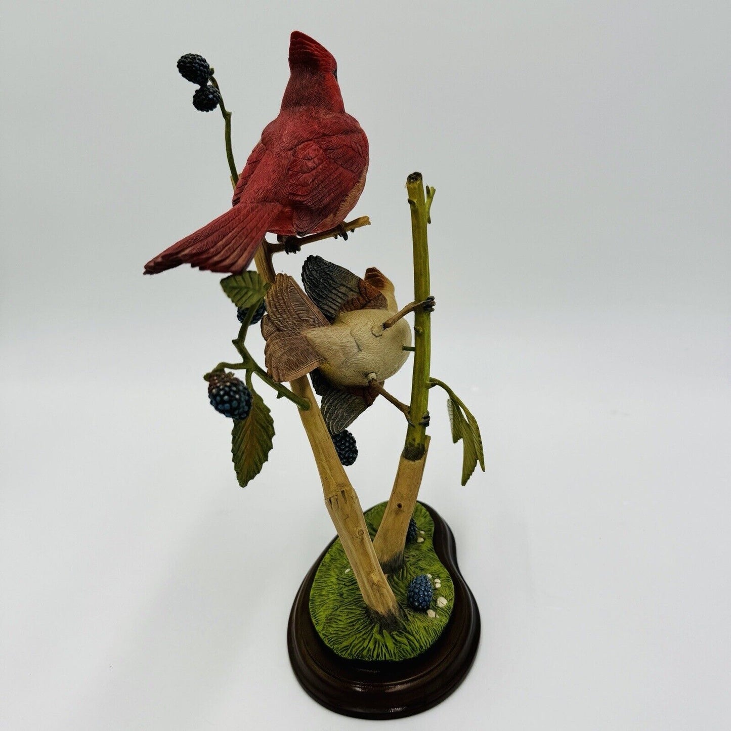 The Danbury mint spring outing by Jeff Rechin cardinals figurine Made