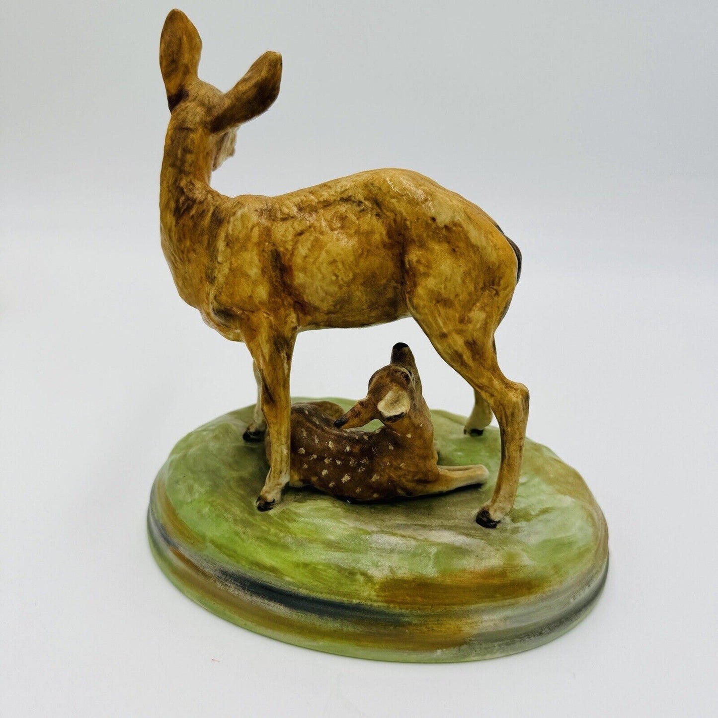 Vintage Spanish Ceramic Hand Painted Deer Figurine Porcelain 7”
